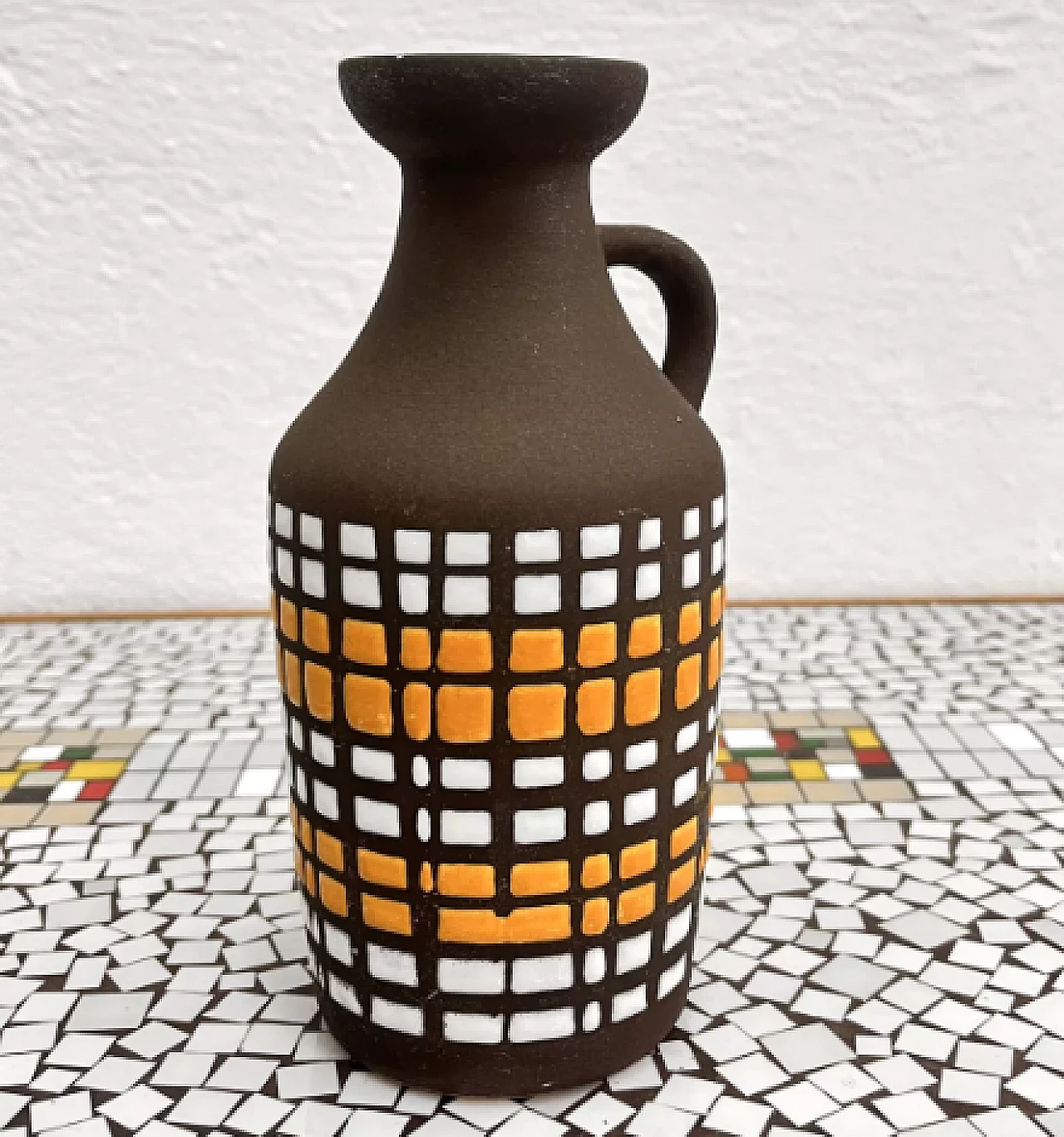 Vaso 1302 in ceramica di Strehla Keramik, anni '70 5