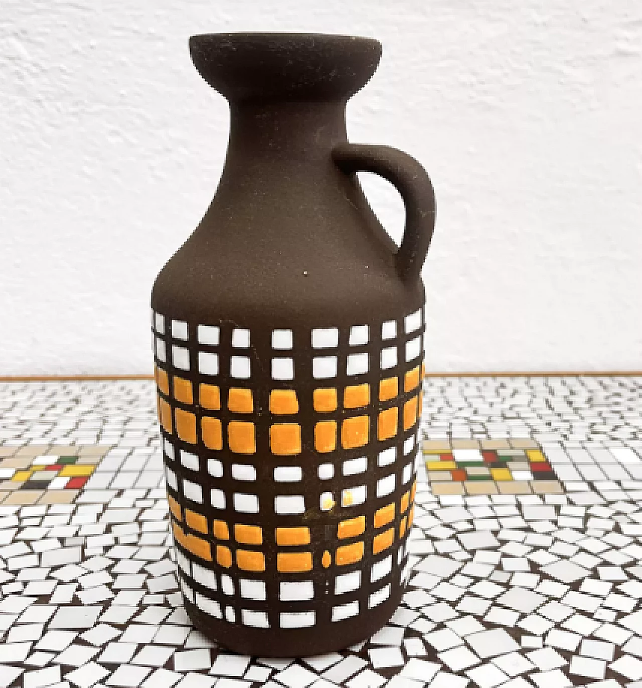 Vaso 1302 in ceramica di Strehla Keramik, anni '70 6