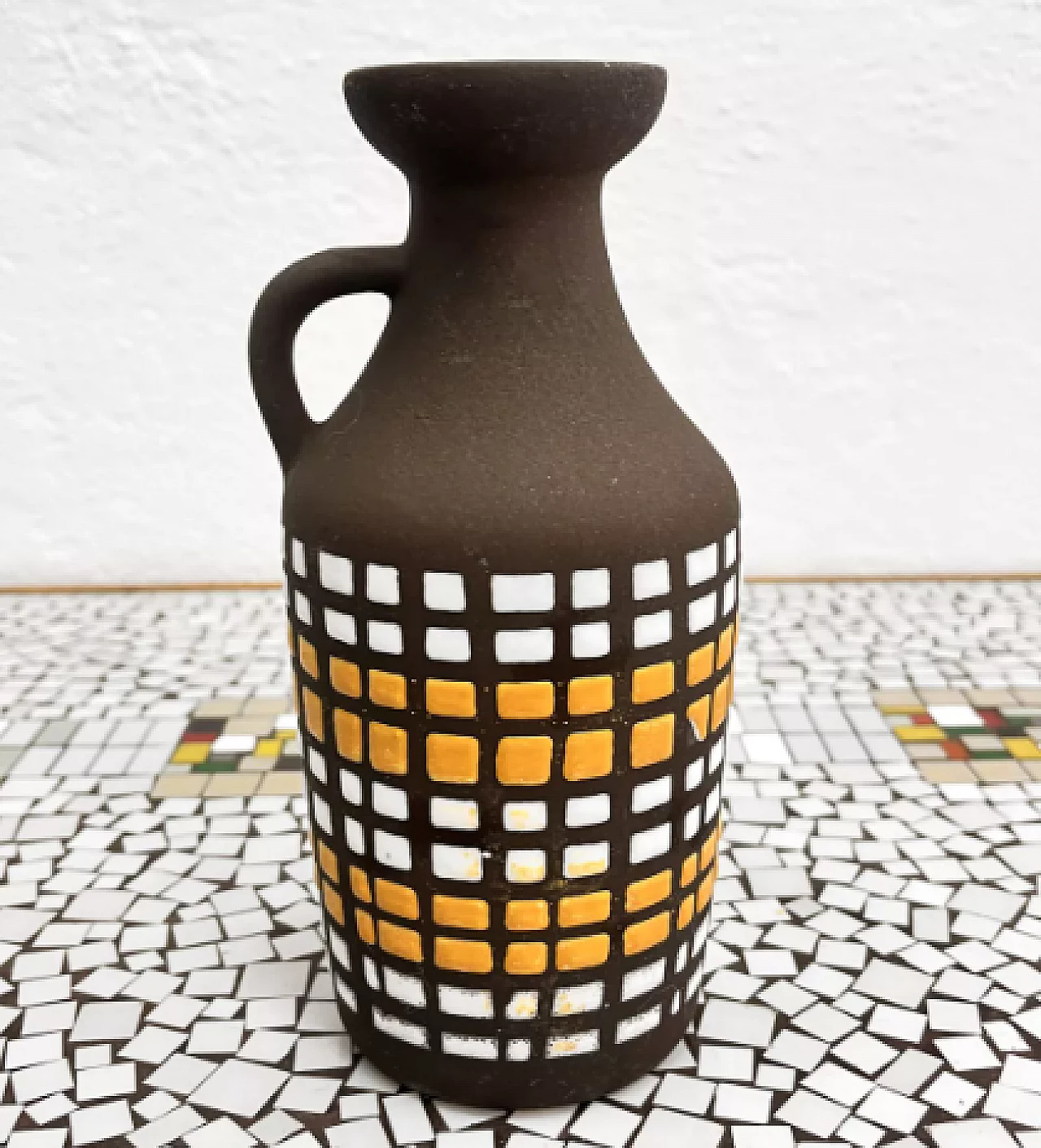 Vaso 1302 in ceramica di Strehla Keramik, anni '70 8