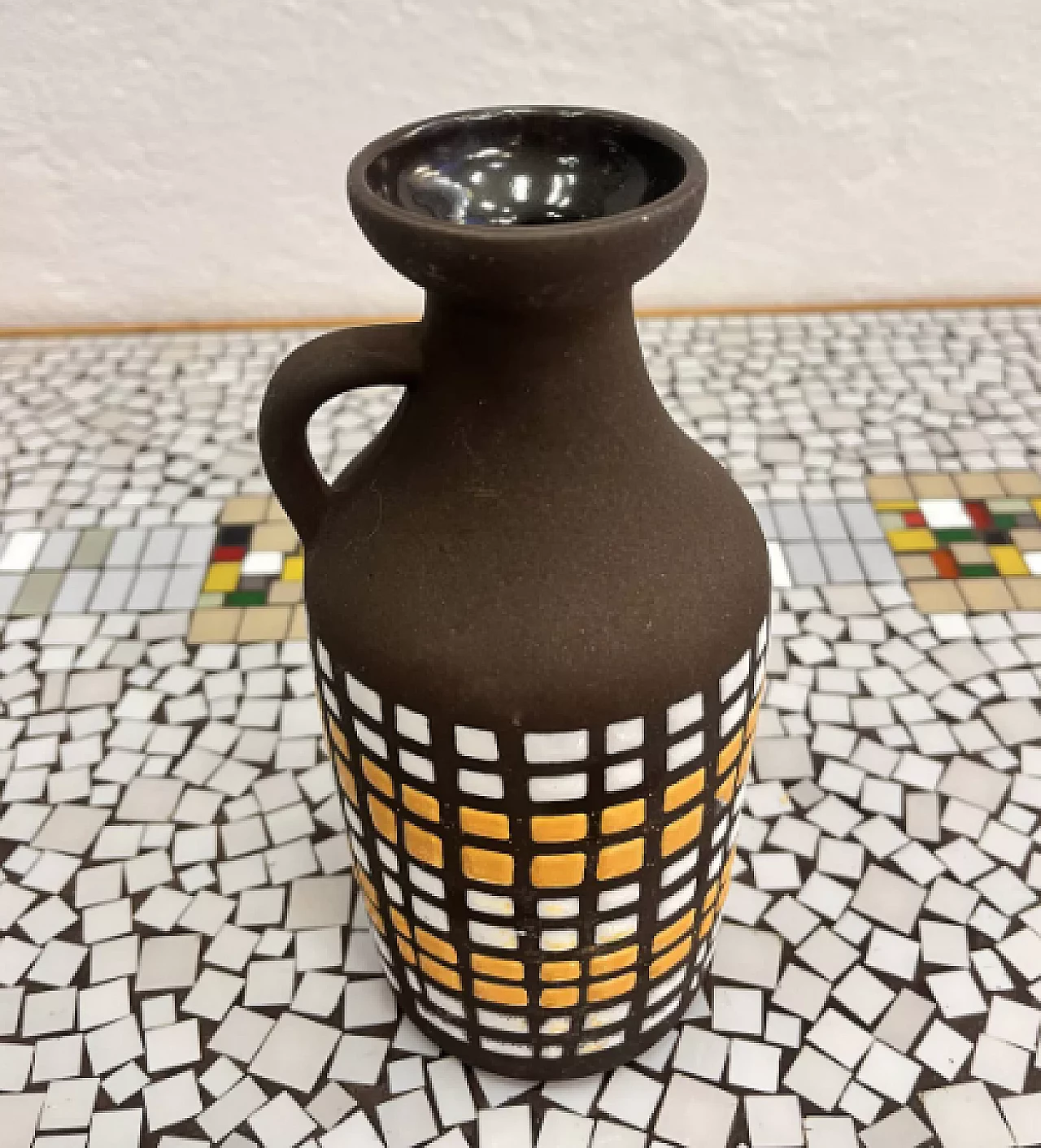 Vaso 1302 in ceramica di Strehla Keramik, anni '70 9