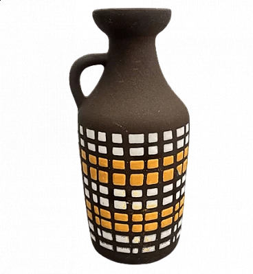 Vaso 1302 in ceramica di Strehla Keramik, anni '70