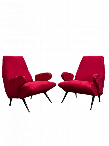 Pair of Delfino armchairs by Nino Zoncada, 1950s