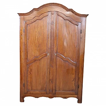 Baroque solid poplar wardrobe, early 18th century