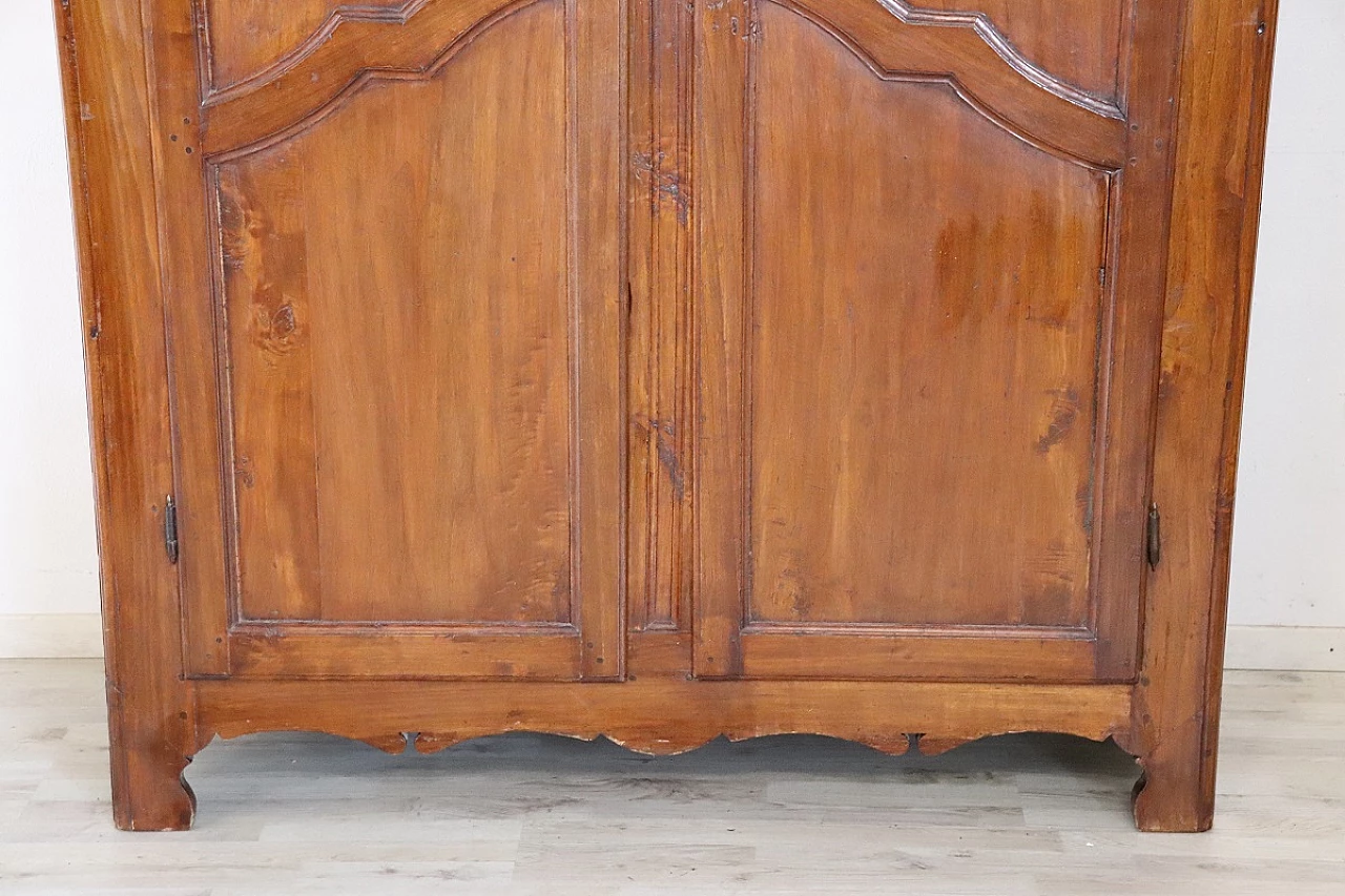 Baroque solid poplar wardrobe, early 18th century 4