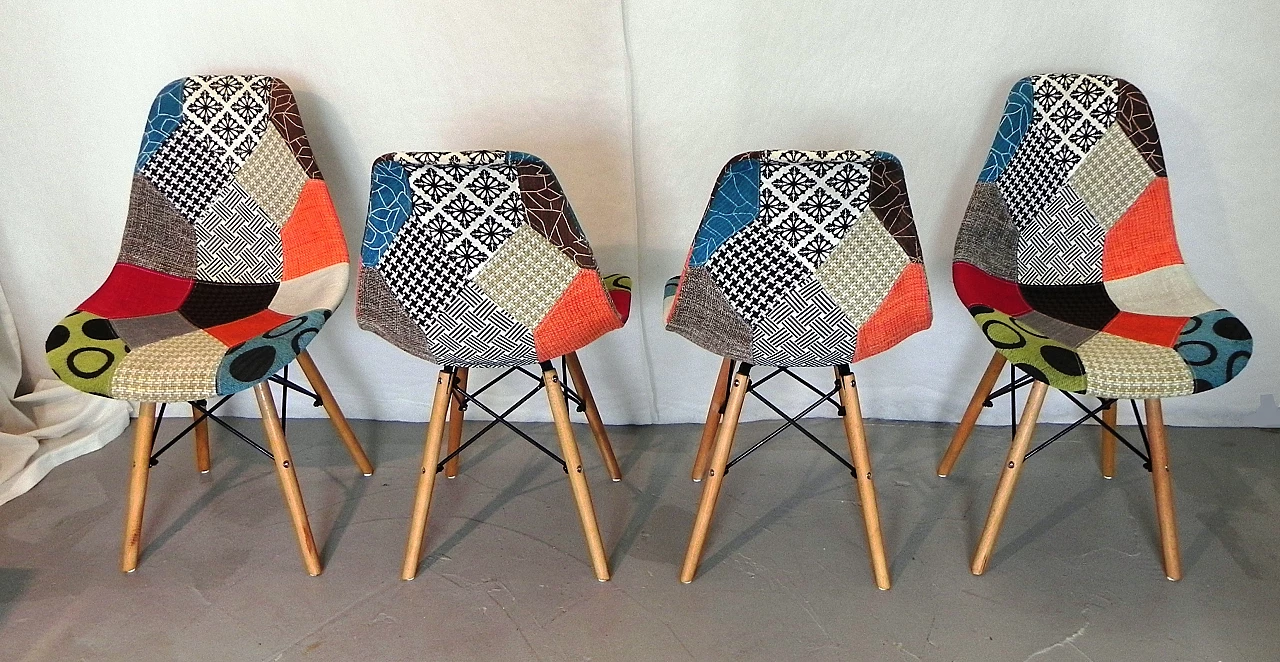 8 Sedie nello stile di Charles & Ray Eames, anni '90 6