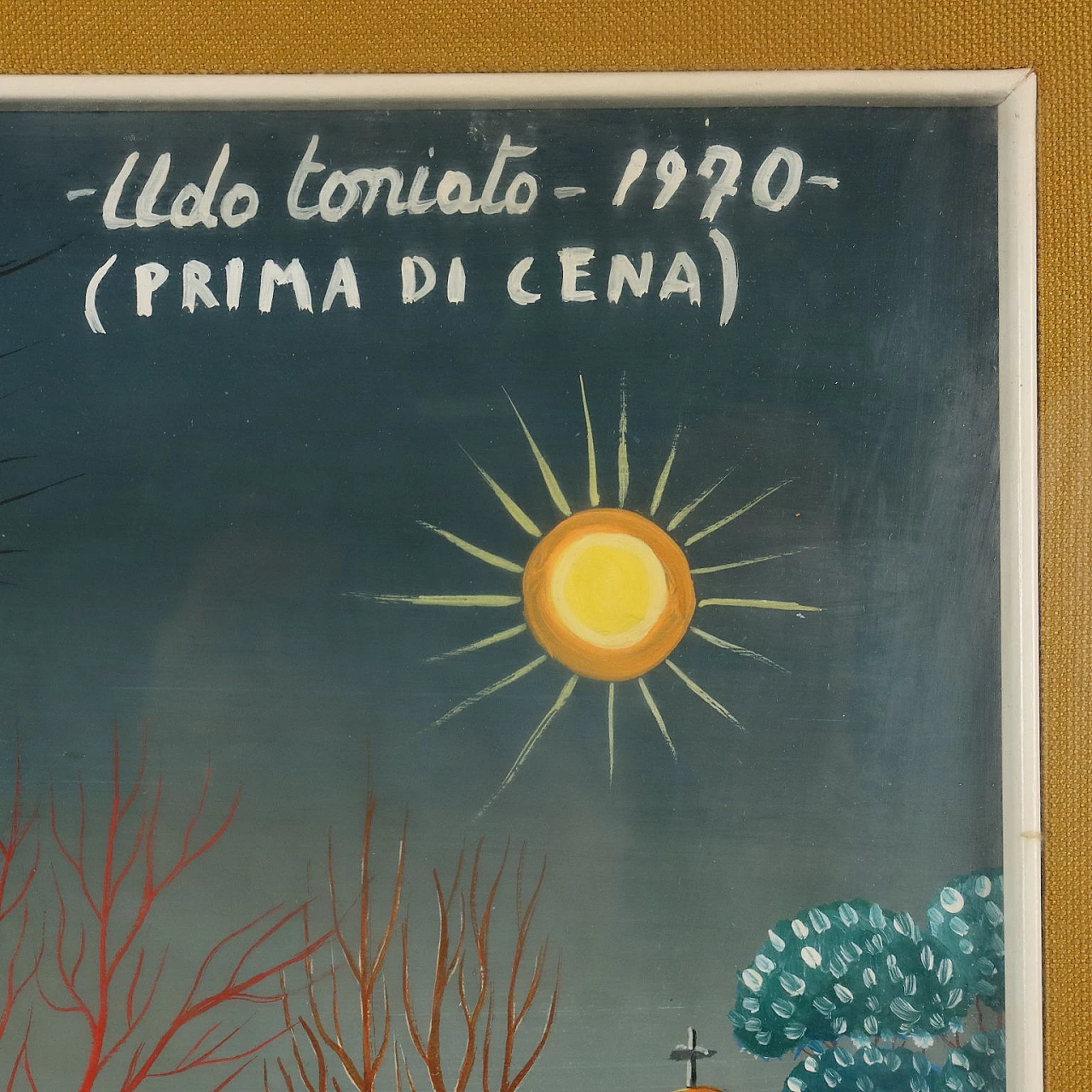 Udo Toniato, Prima di cena, oil on hardboard, 1970 8