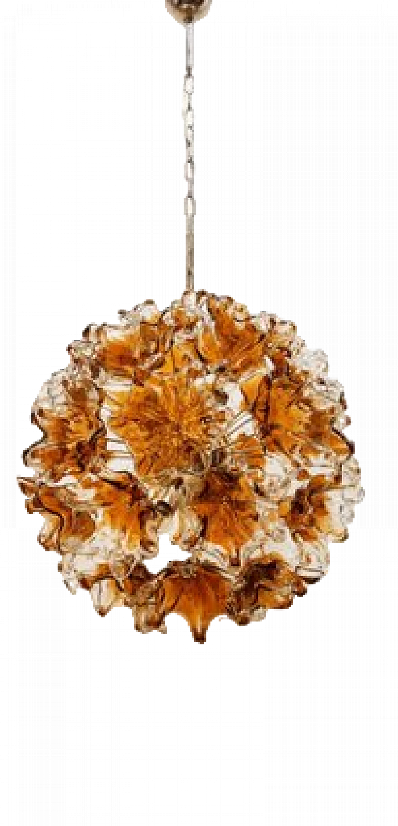 Flower Sputnik chandelier by Mazzega, 1970s 19