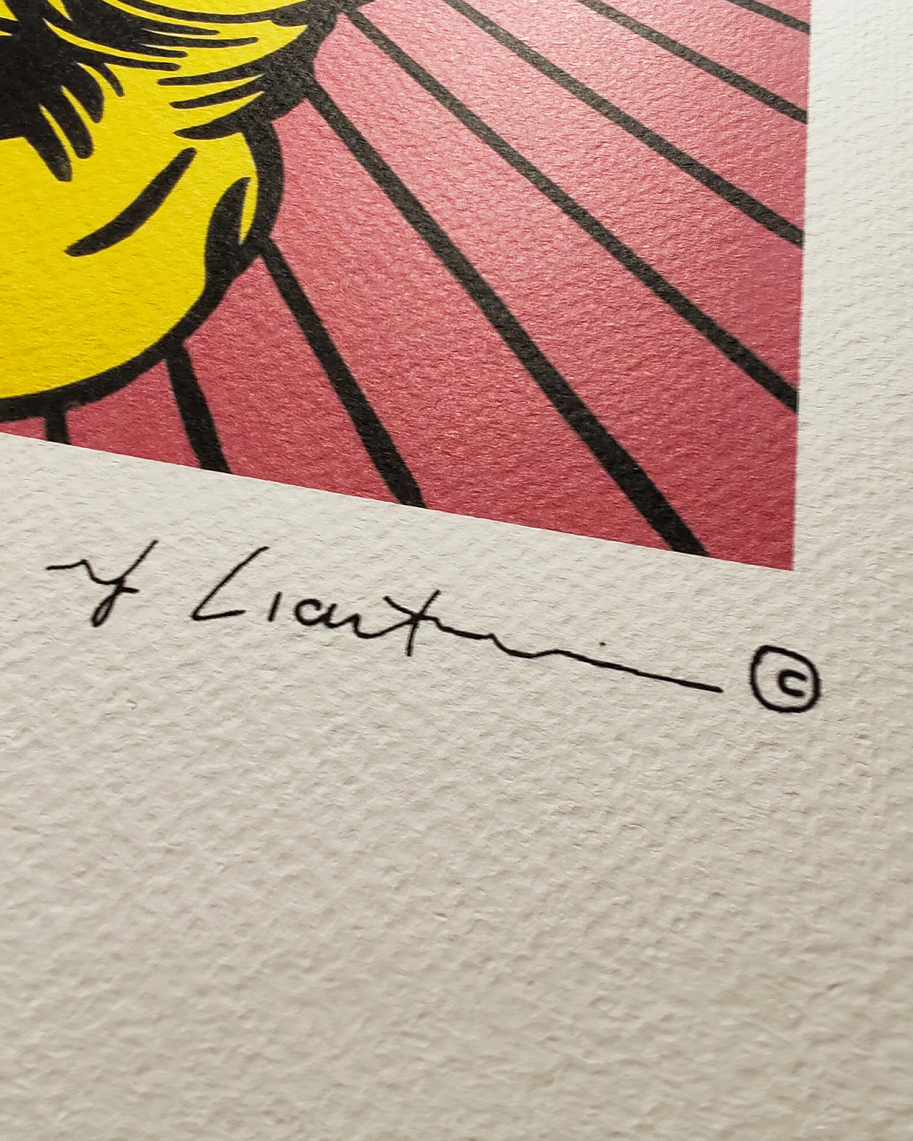 Roy Lichtenstein, bacio, litografia, anni '80 3