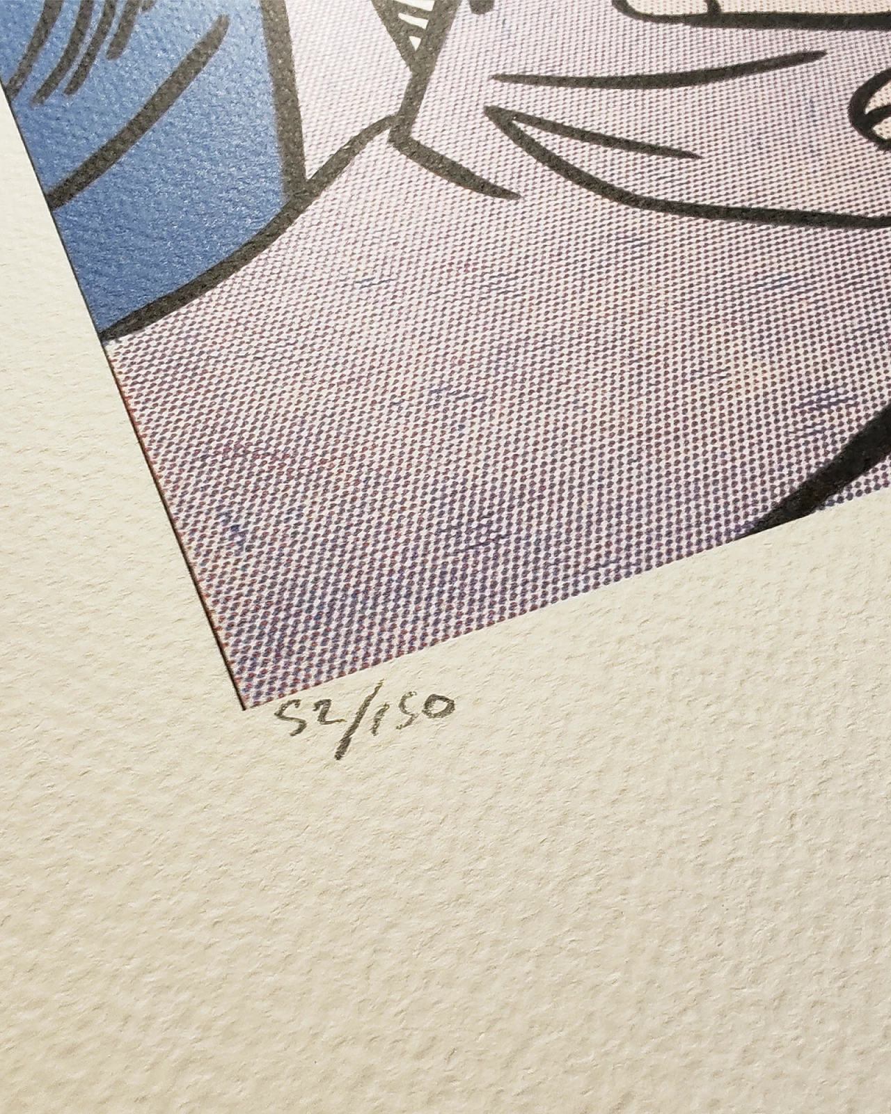 Roy Lichtenstein, bacio, litografia, anni '80 4