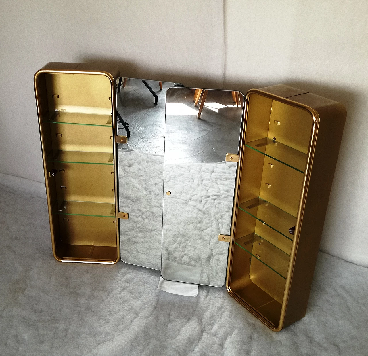 Pair of storage mirrors by Jean Pierre Design, 1970s 17