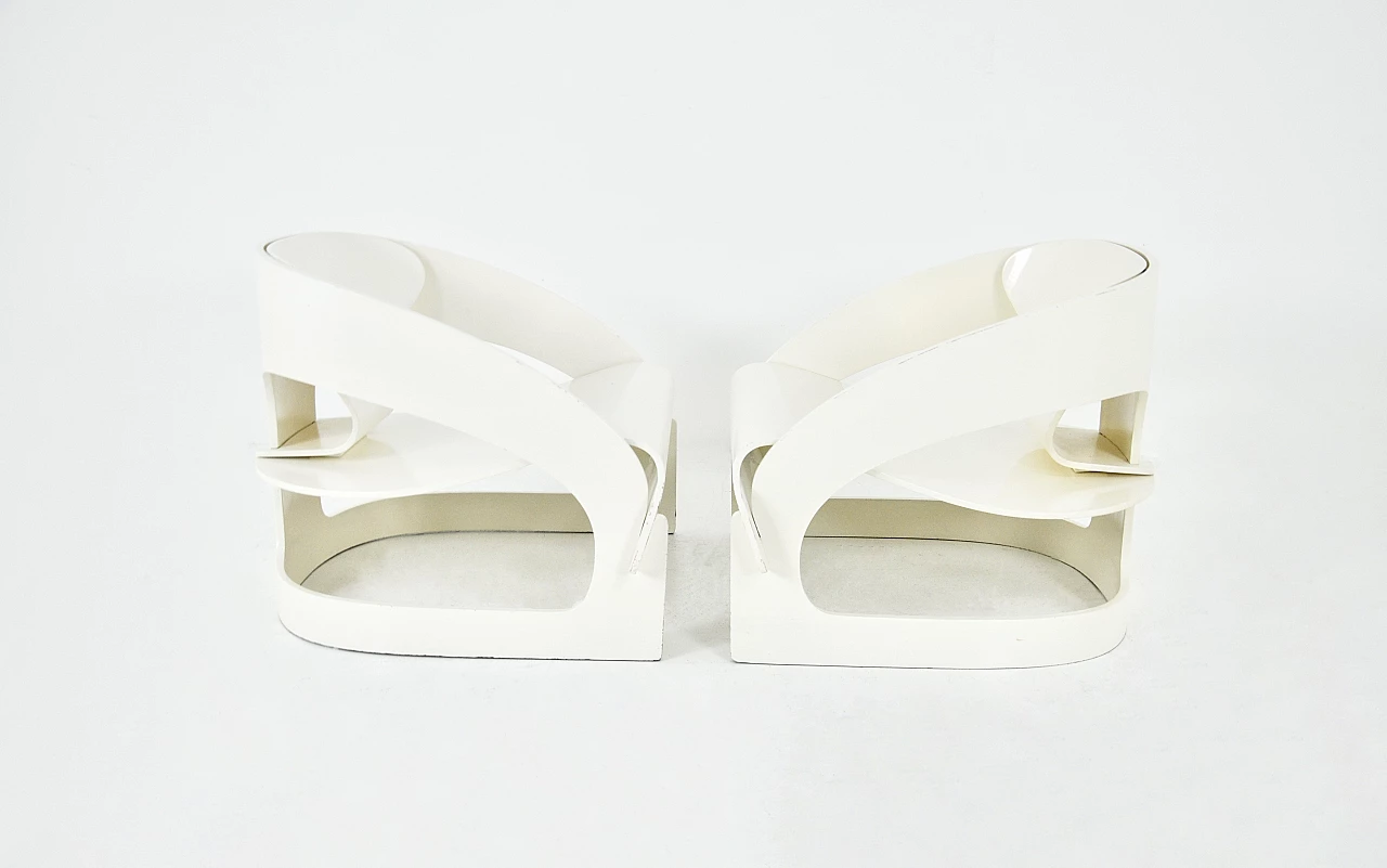 Pair of 4801 armchairs by Joe Colombo for Kartell, 1960s 6