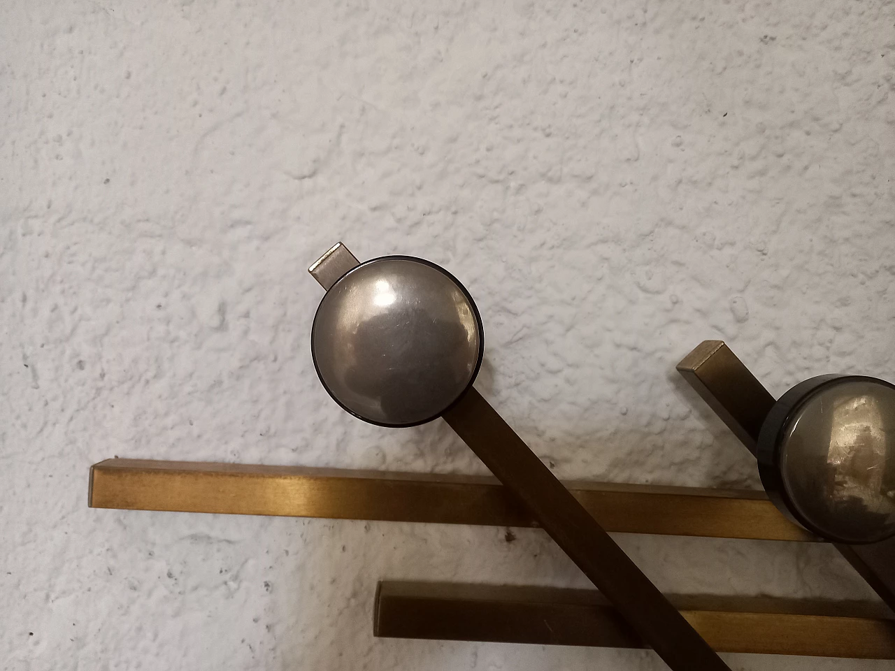 Gilded metal coat stand, 1970s 3