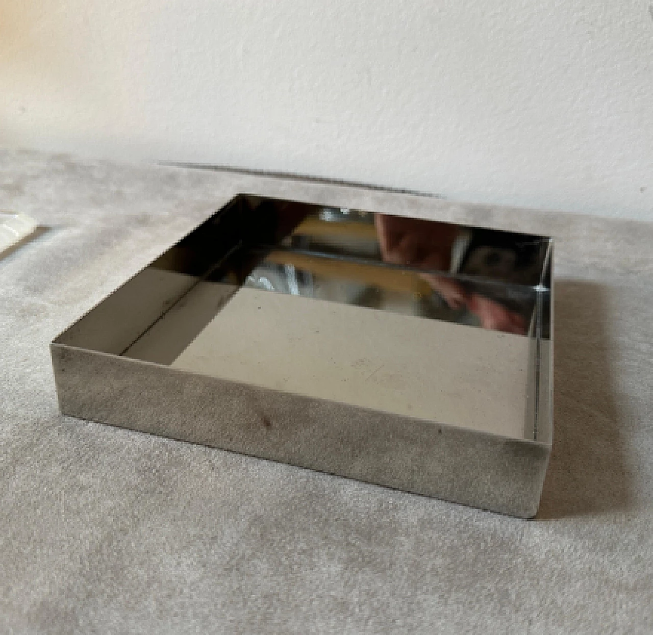 Scatola in plexiglass e placcatura d'argento, anni '80 10