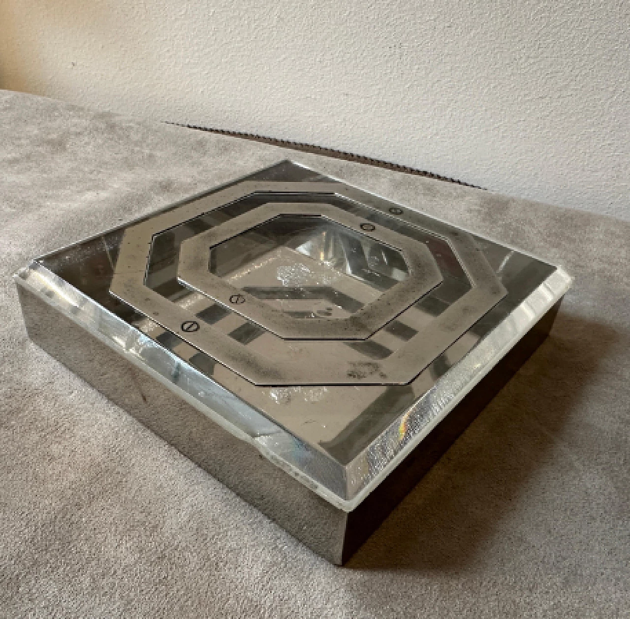 Plexiglass and silver plating box, 1980s 12