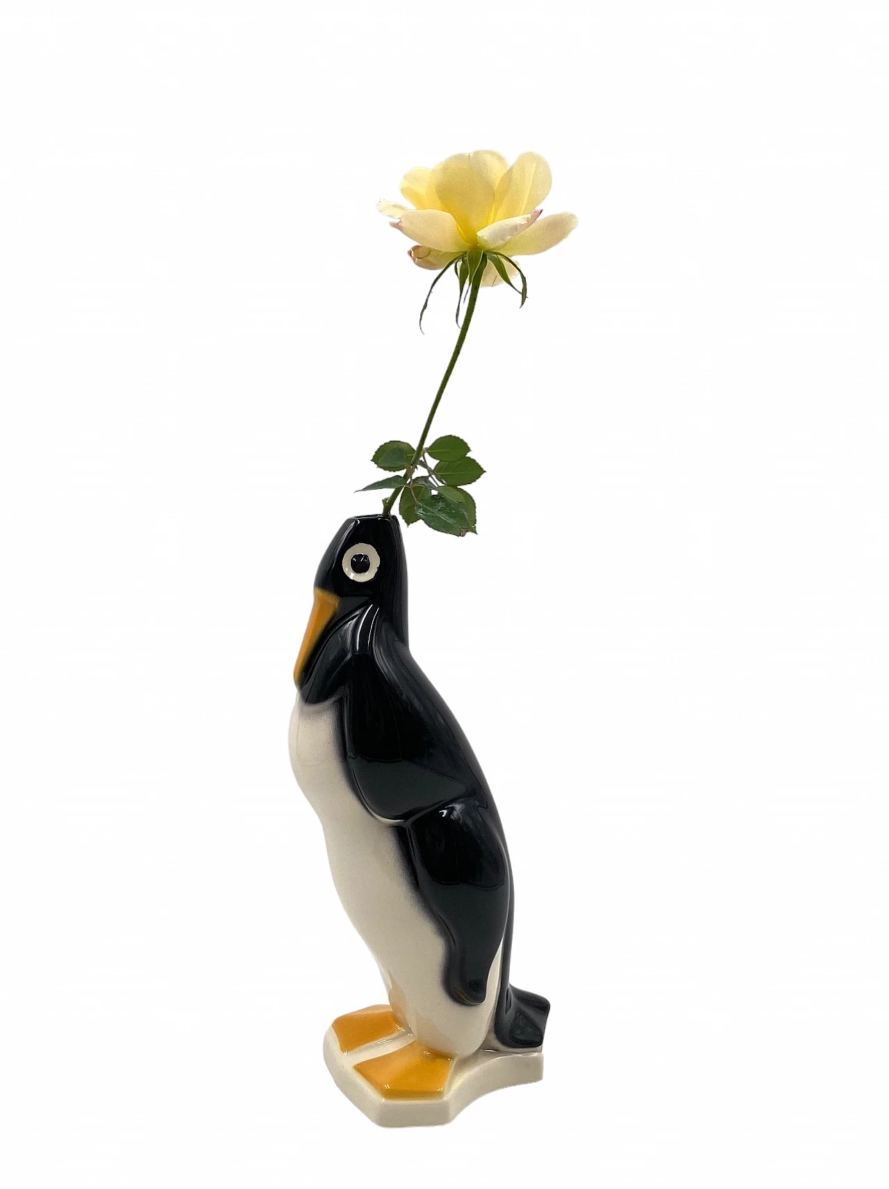 Saint Clement ceramic solifleur vase, 1920s 9