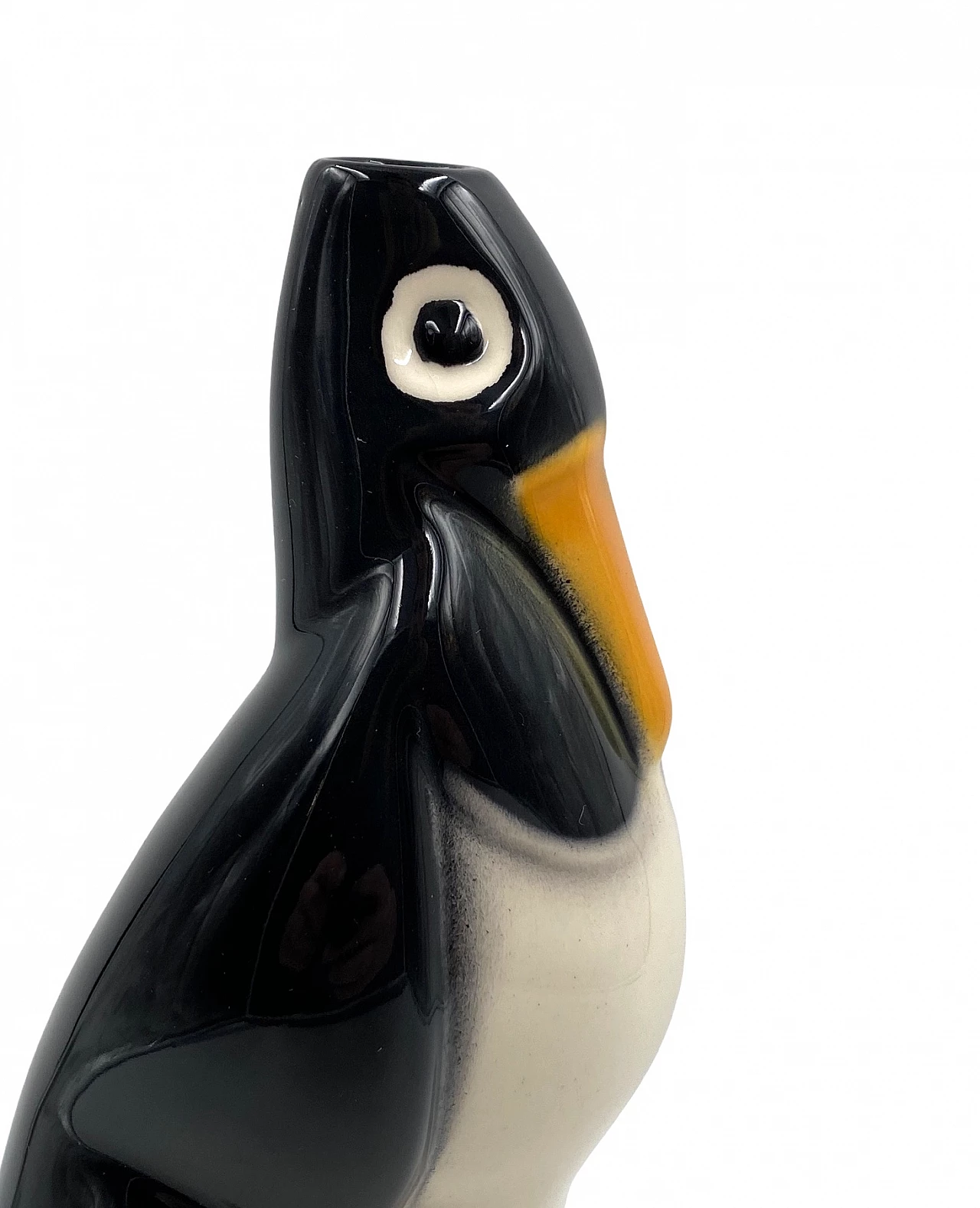 Saint Clement ceramic solifleur vase, 1920s 14