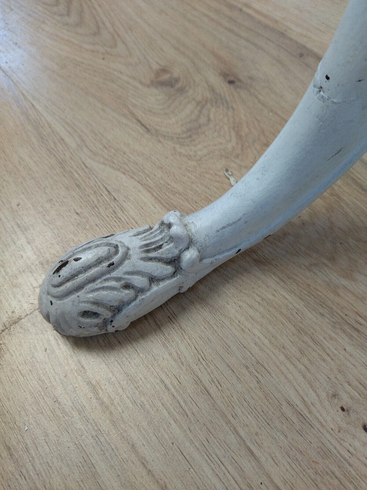 Tavolino stile Barocchetto in legno bianco, inizio '900 19