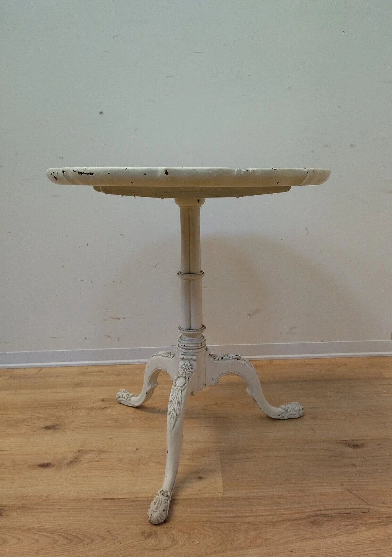 Tavolino stile Barocchetto in legno bianco, inizio '900 20