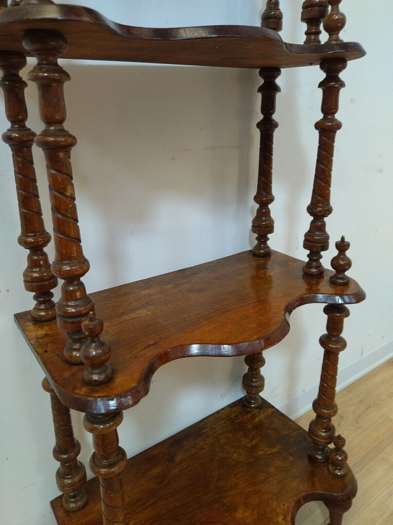 Étagère impiallacciata in palissandro, fine '800 5