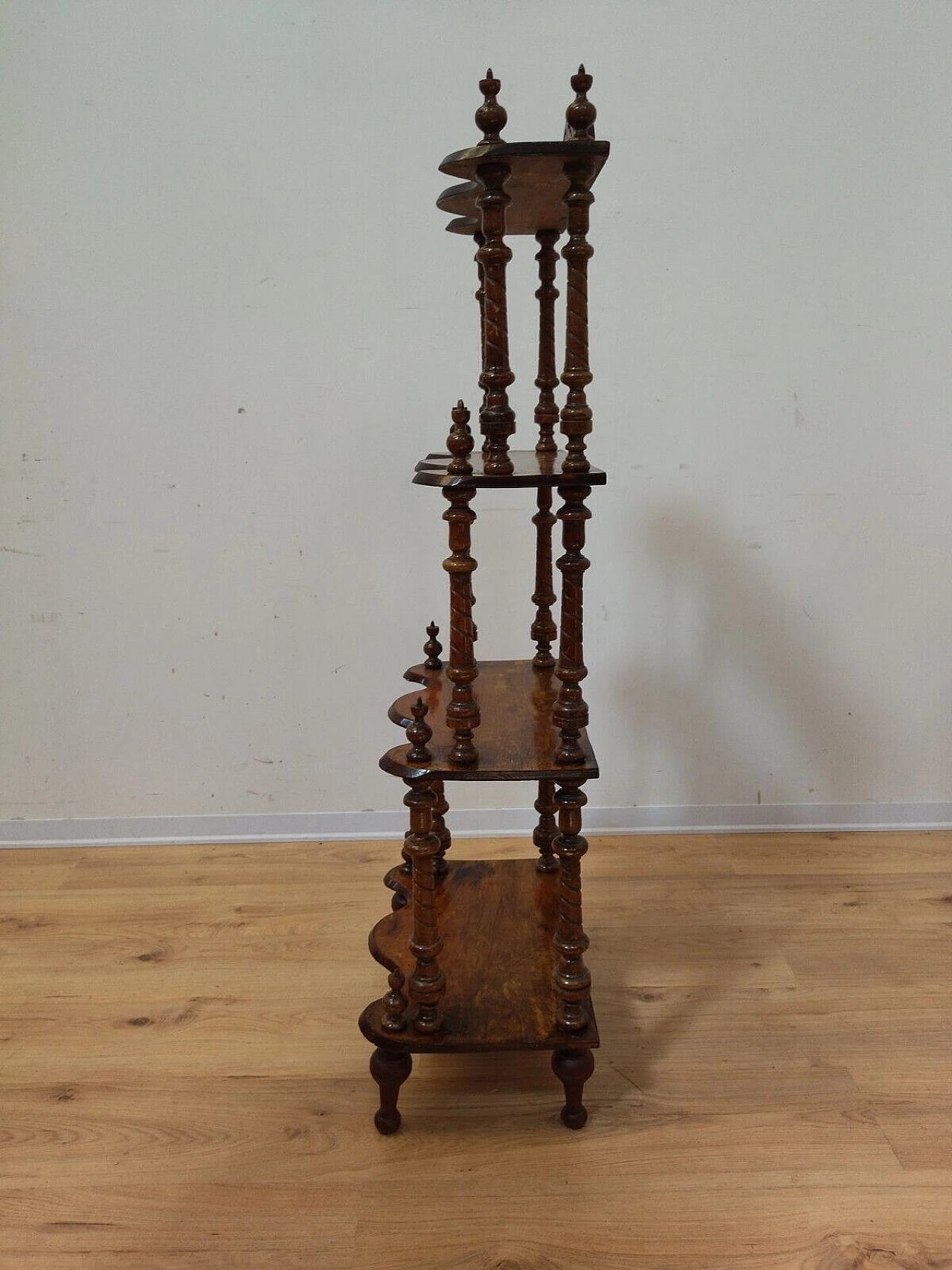 Étagère impiallacciata in palissandro, fine '800 15