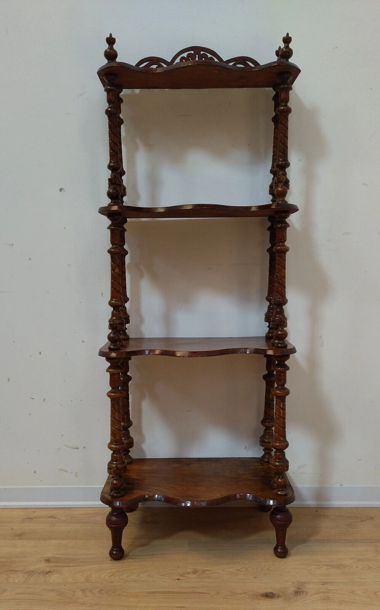Étagère impiallacciata in palissandro, fine '800 18