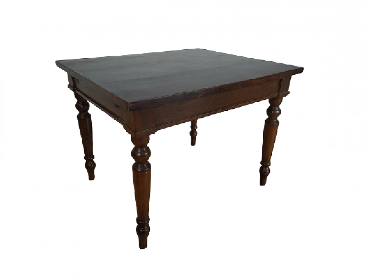 Chestnut and poplar extendable table, early 20th century 18