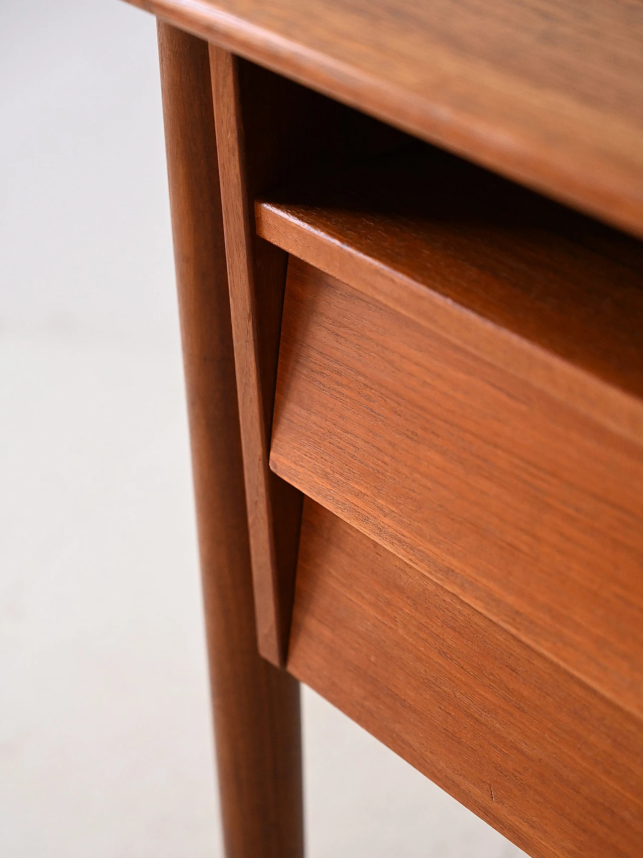 Teak desk with drawers, 1960s 9