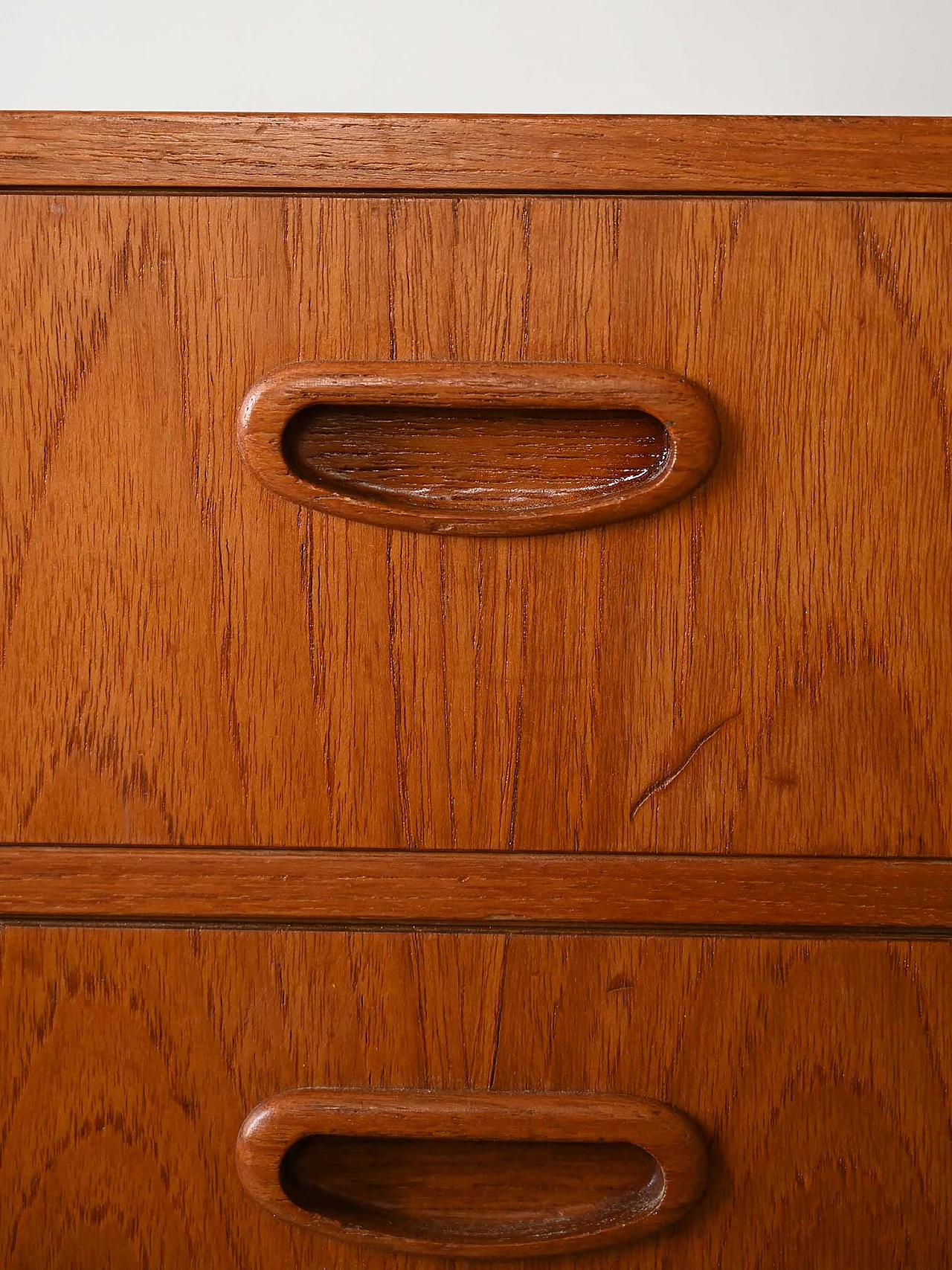 Teak bedside table with three drawers, 1960s 8