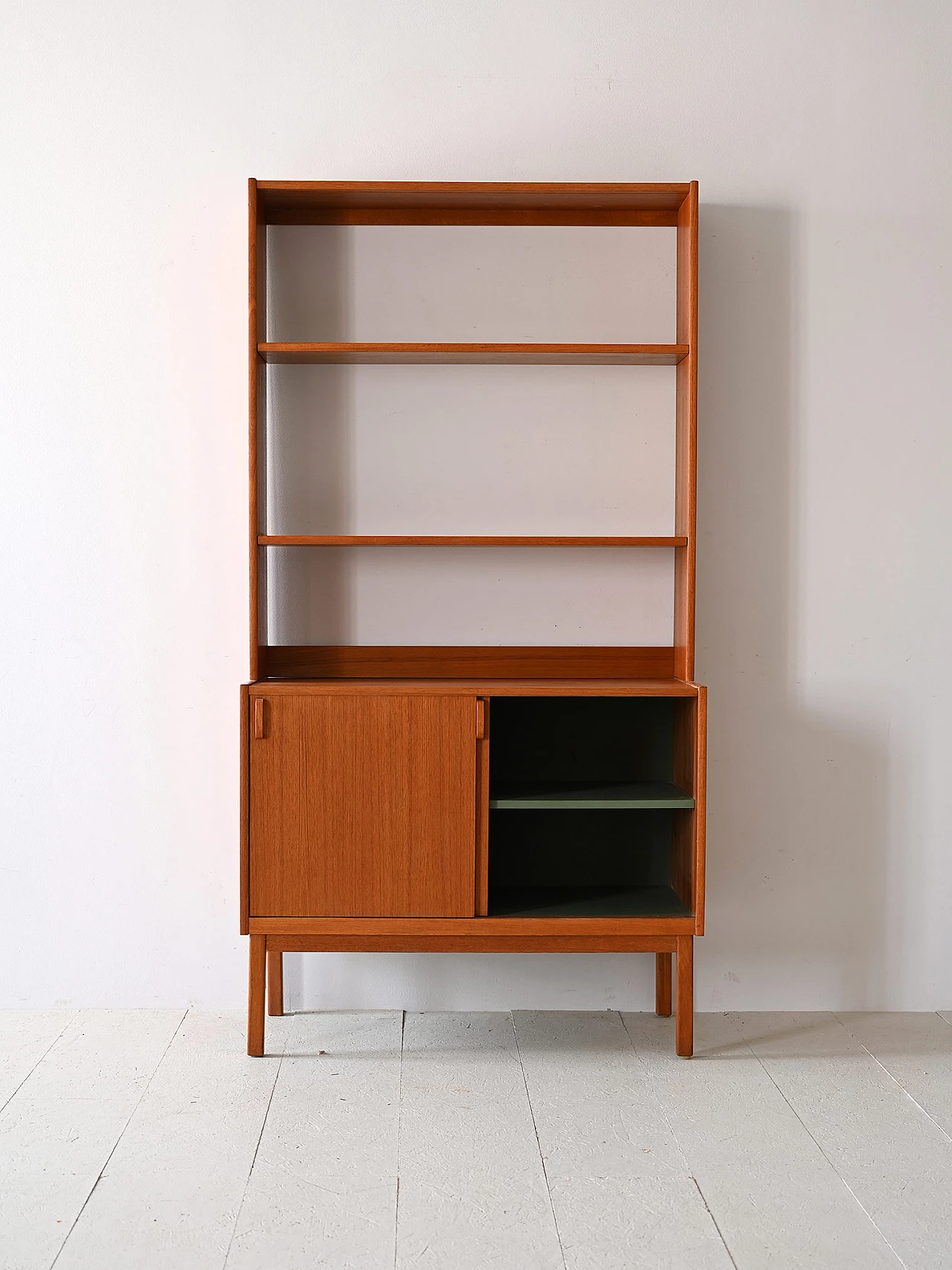 Teak bookcase with storage compartment by Bodafors, 1960s 3