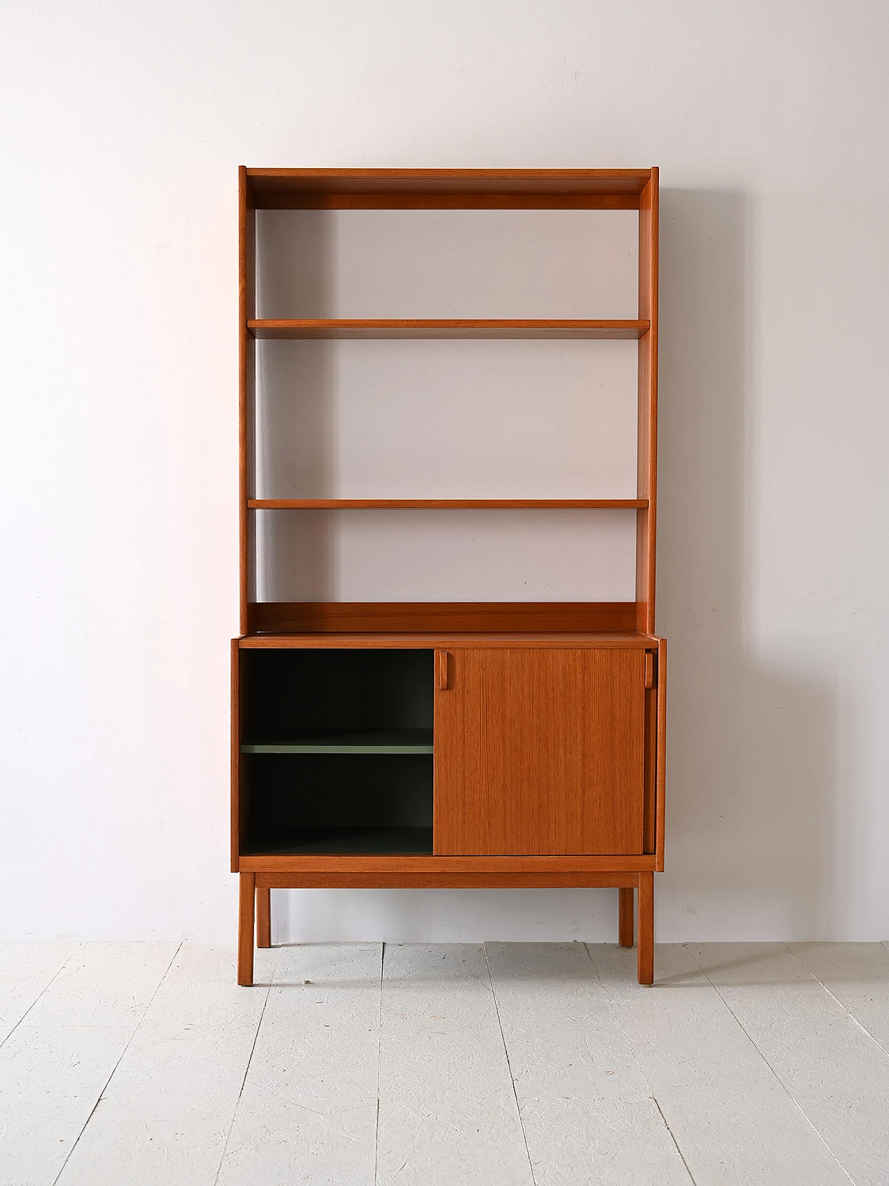 Teak bookcase with storage compartment by Bodafors, 1960s 4