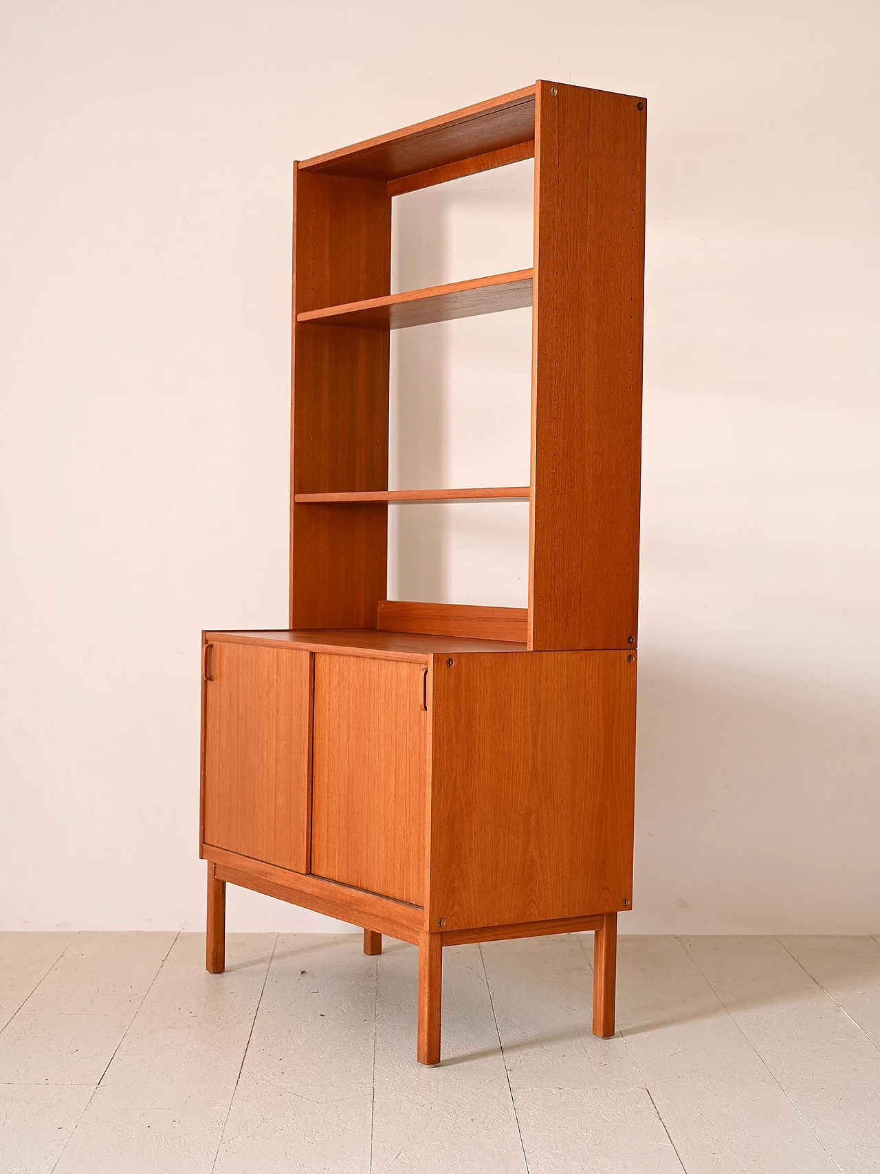 Teak bookcase with storage compartment by Bodafors, 1960s 6