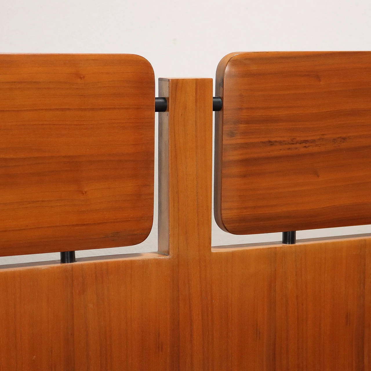 Double bed frame in wood veneer, 1960s 4