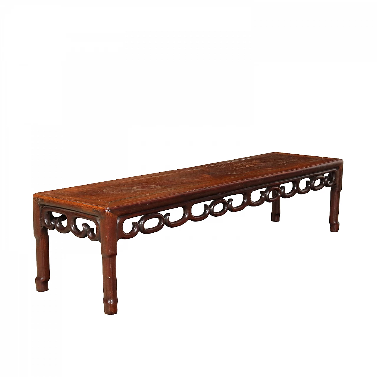 Carved and pierced wooden coffee table 1