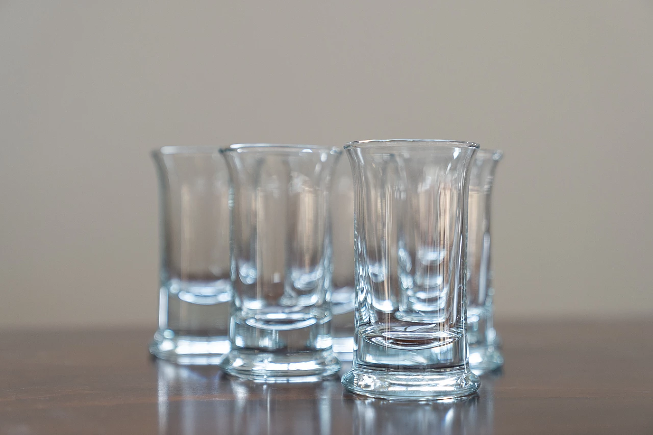 6 Short crystal liquor glasses, 1970s 3