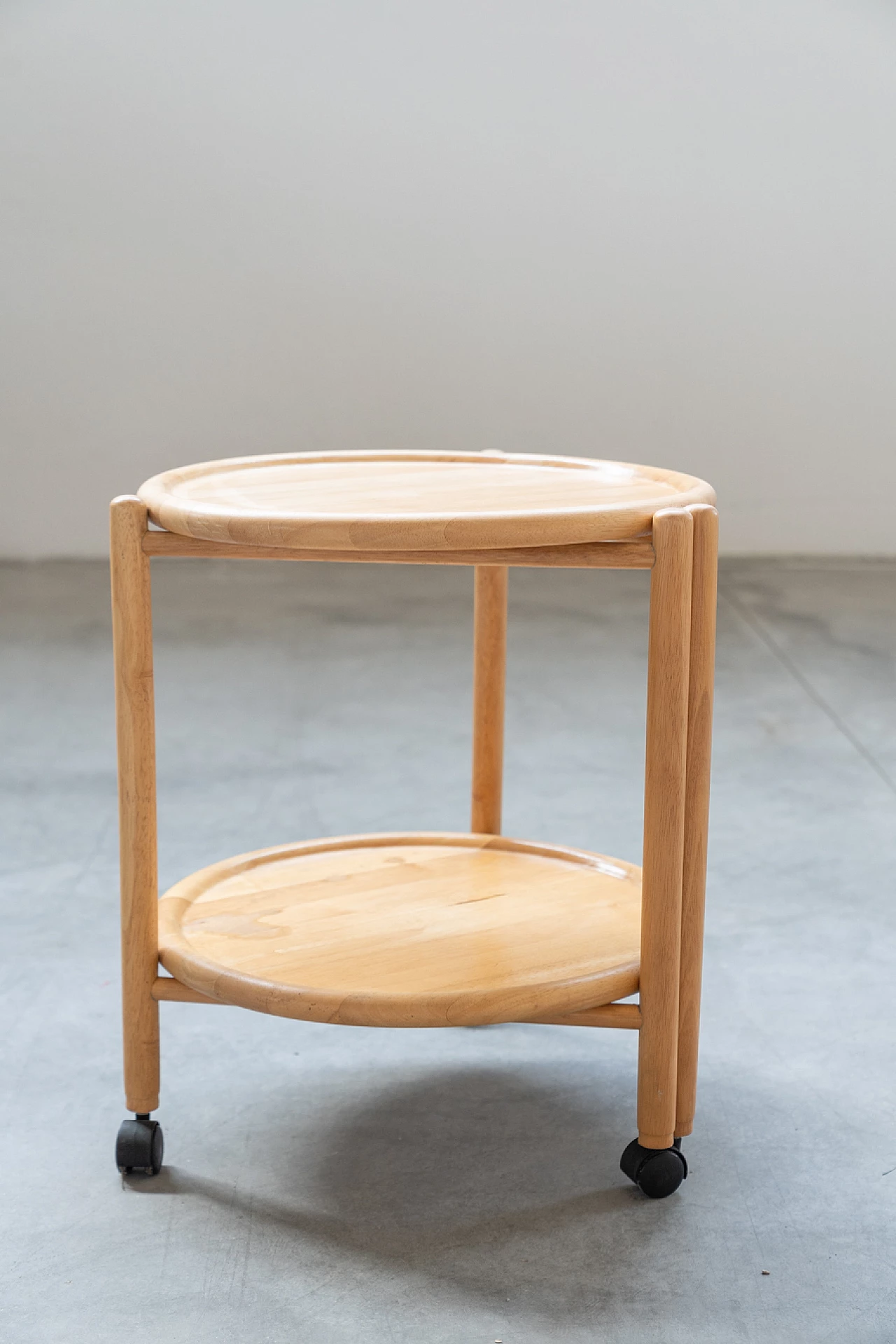 Folding bar cart in oak wood by Jens Quistgaard, 1960s 1