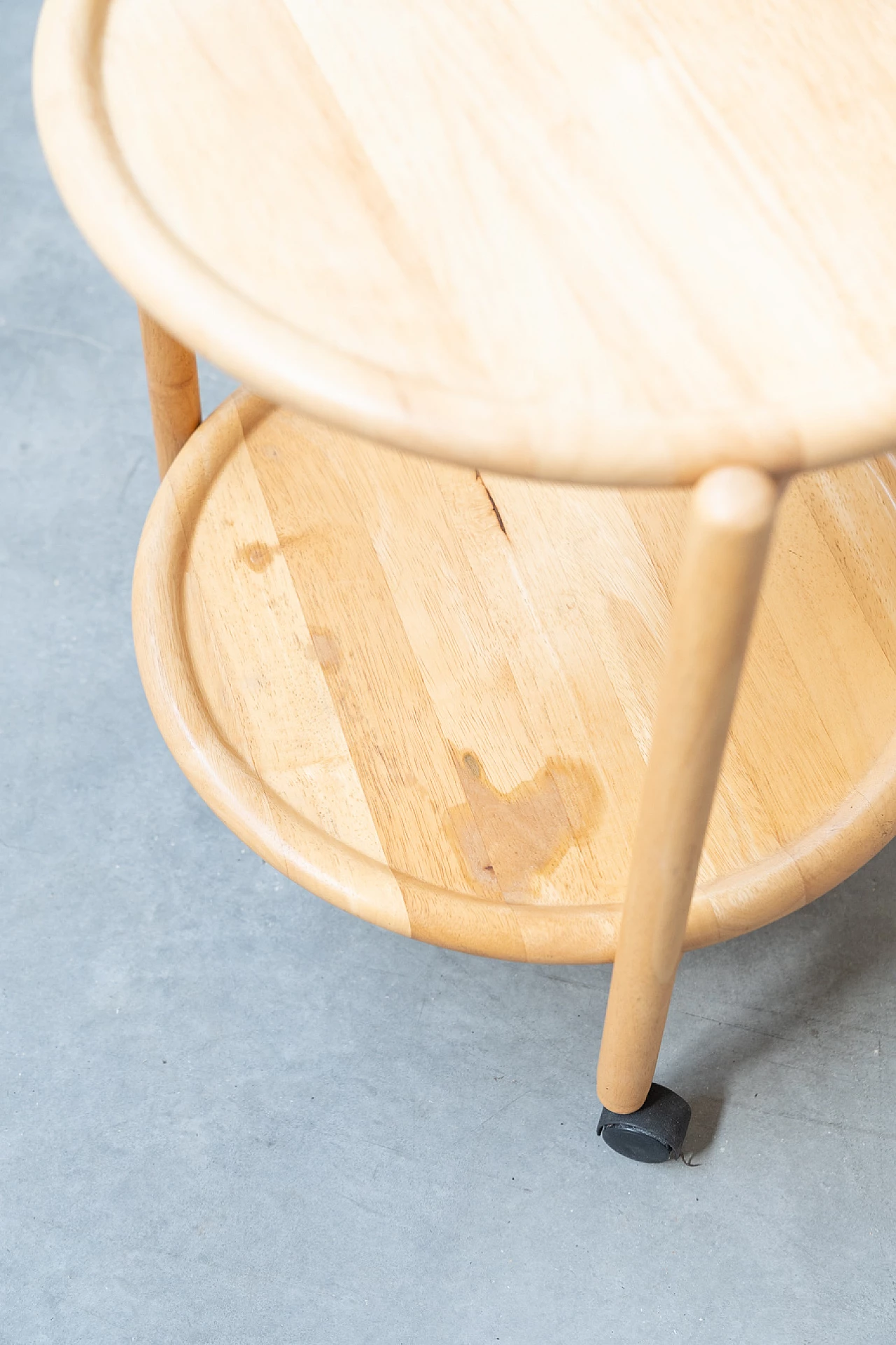 Folding bar cart in oak wood by Jens Quistgaard, 1960s 3