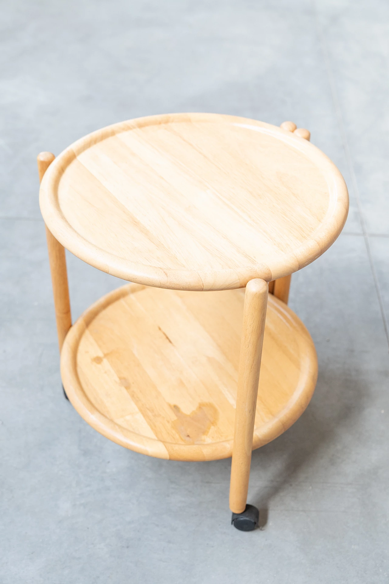 Folding bar cart in oak wood by Jens Quistgaard, 1960s 4