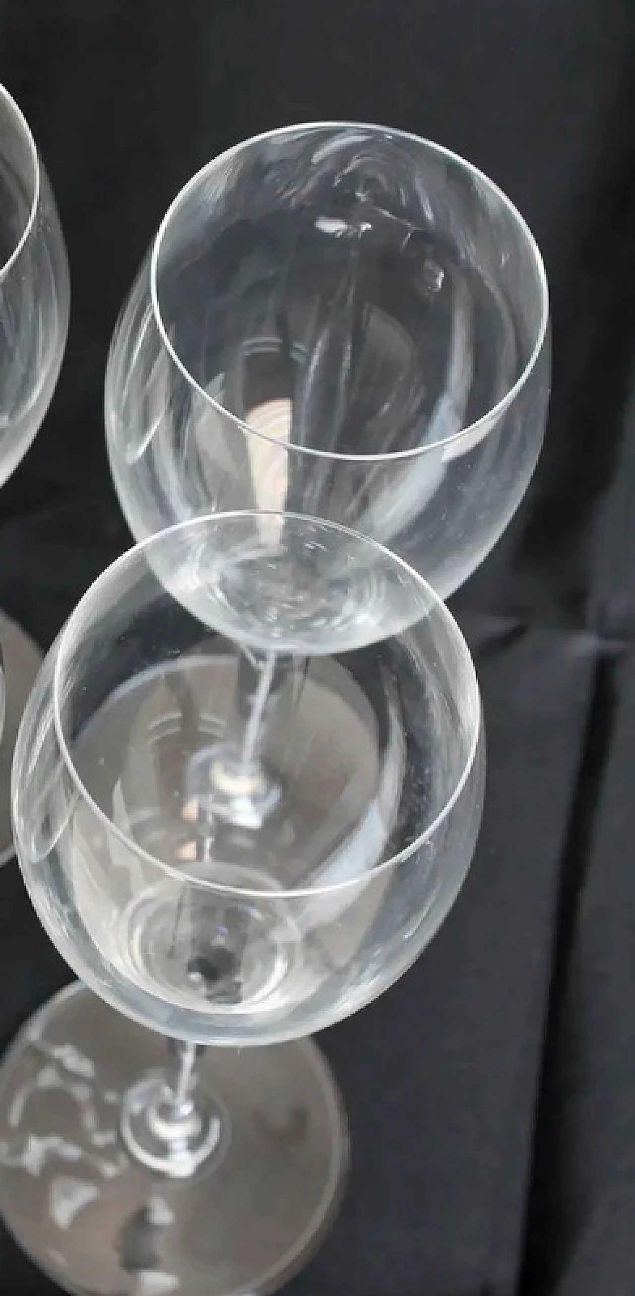 Coppia di bicchieri da champagne in cristallo di Baccarat 9