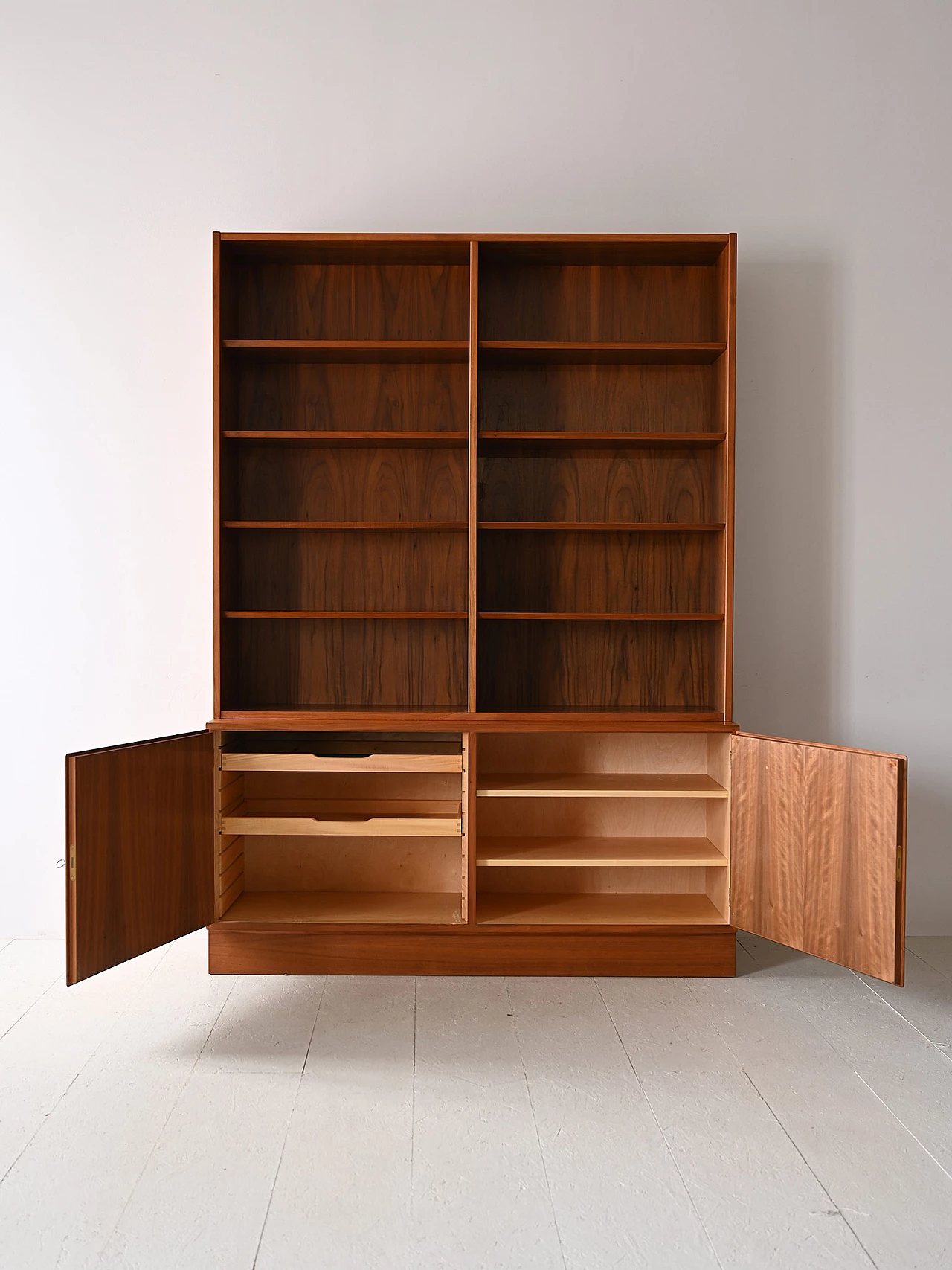 Teak bookcase with cabinet, 1970s 3