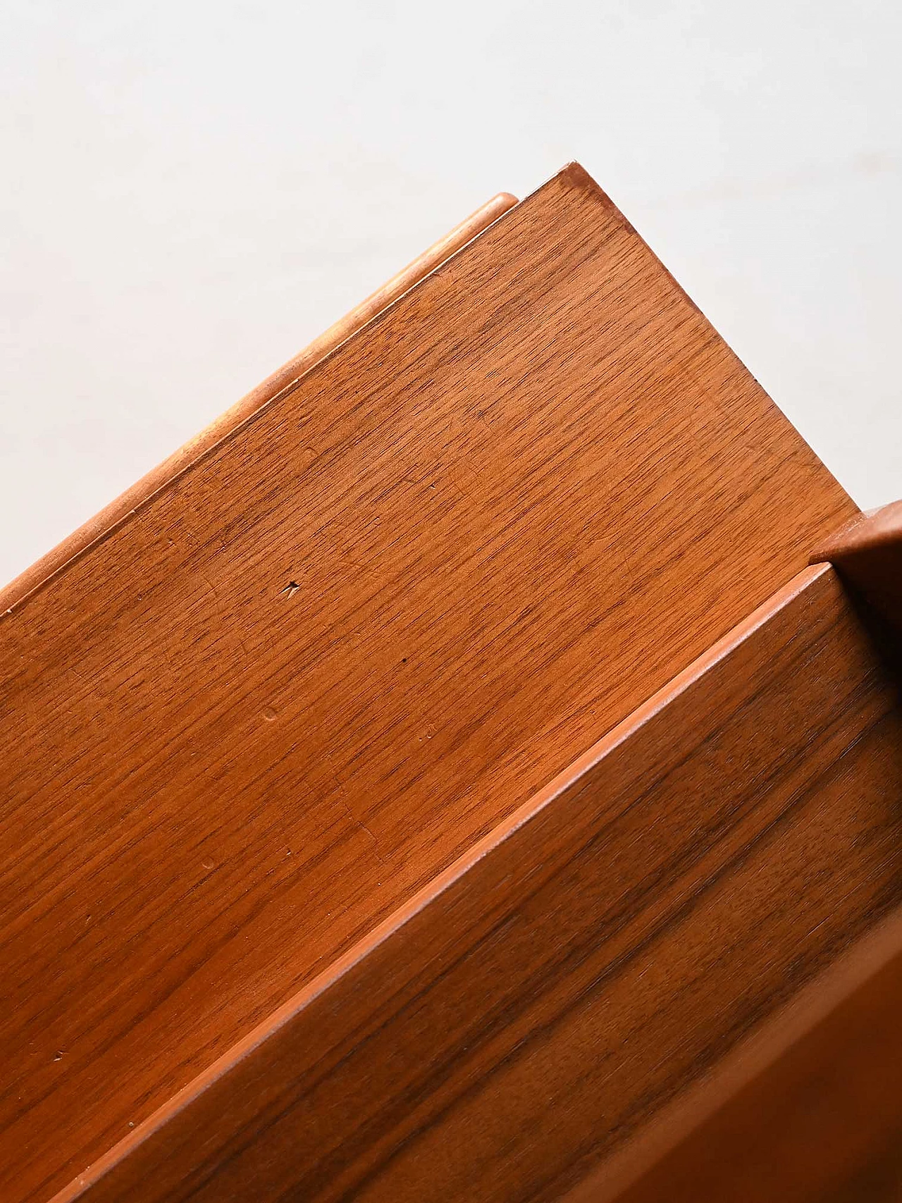 Libreria in teak con mobiletto, anni '70 6