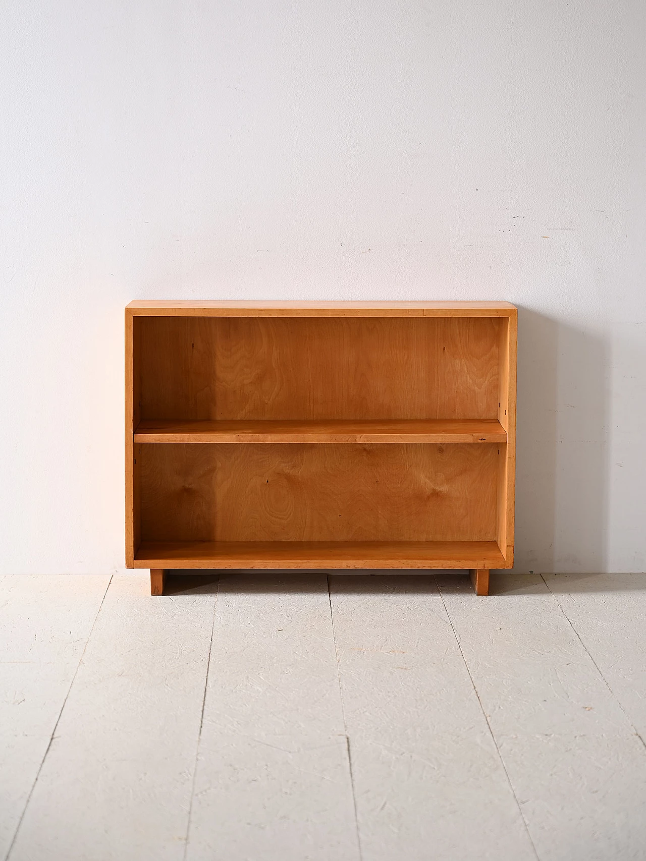 Birchwood bookcase with double support, 1960s 2