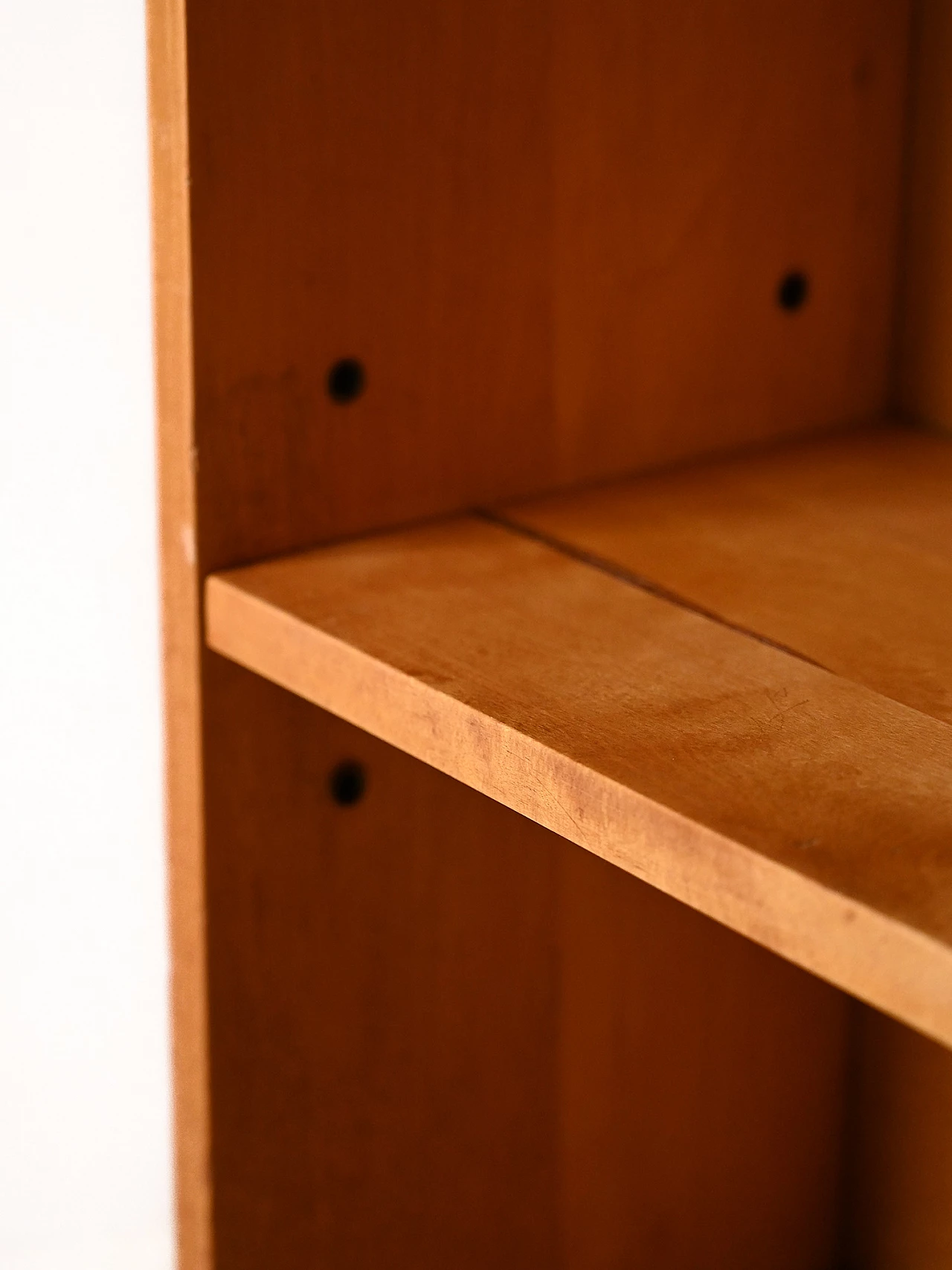 Birchwood bookcase with double support, 1960s 6