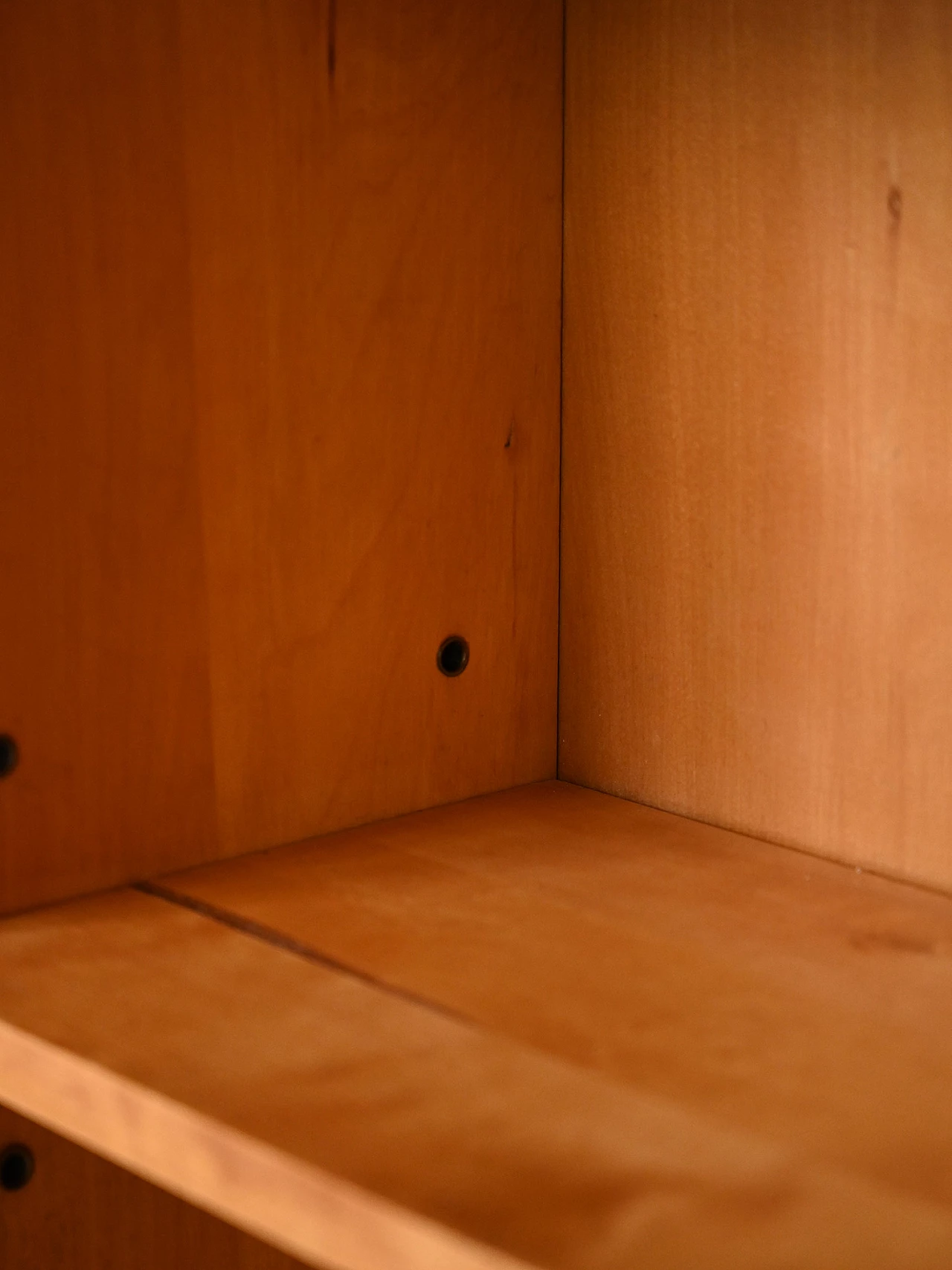 Birchwood bookcase with double support, 1960s 8