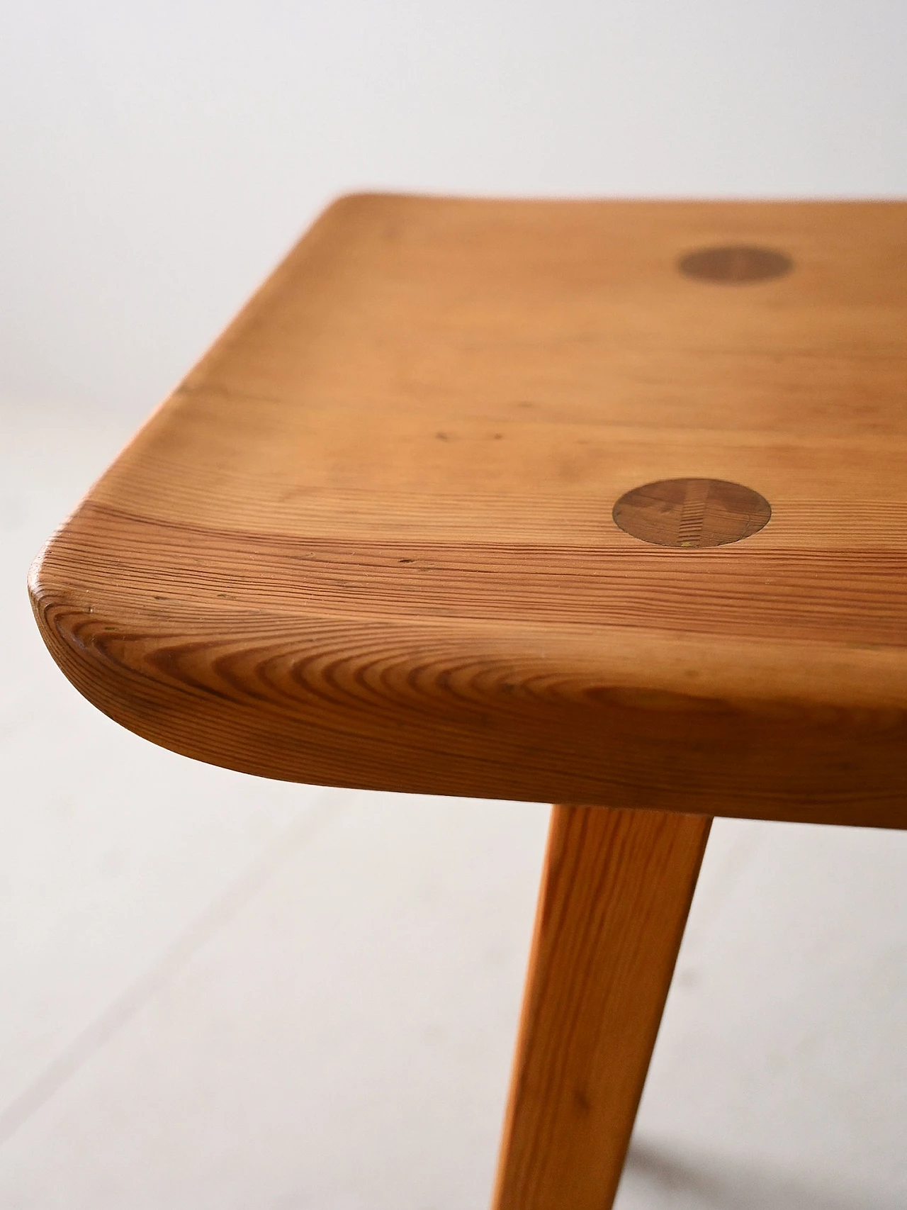 Wooden bench Visingsö by Carl Malmsten for Svensk Fur, 1960s 7