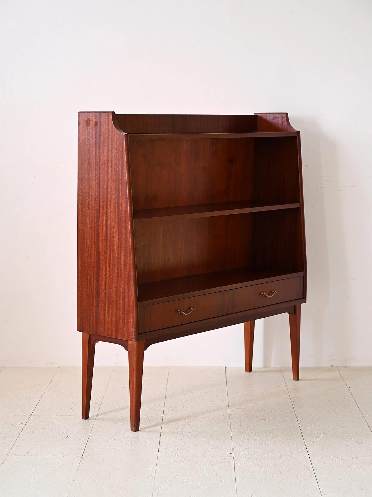 Libreria scandinava in mogano, anni '60 3