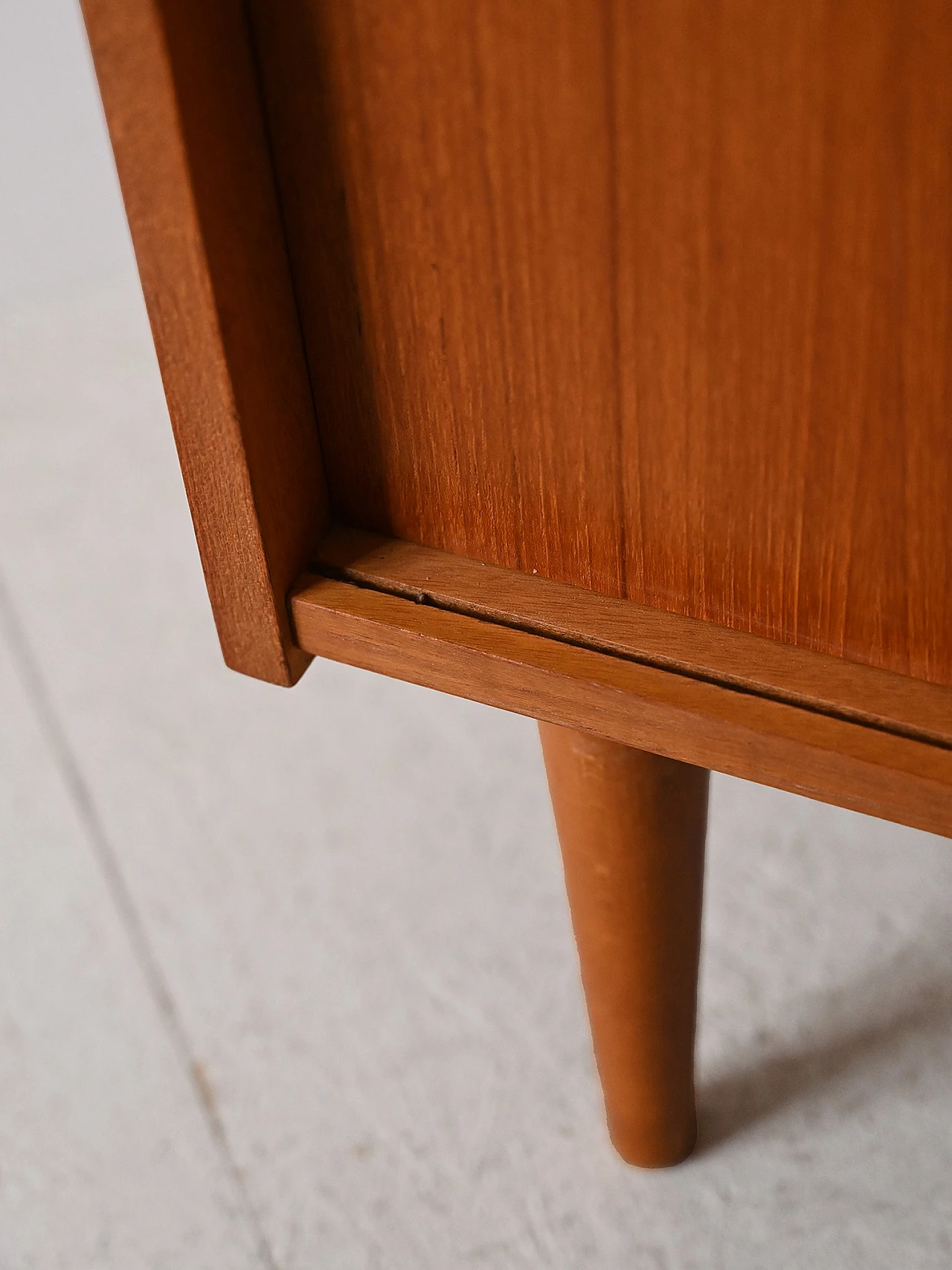 Teak sideboard with two sliding doors, 1960s 10