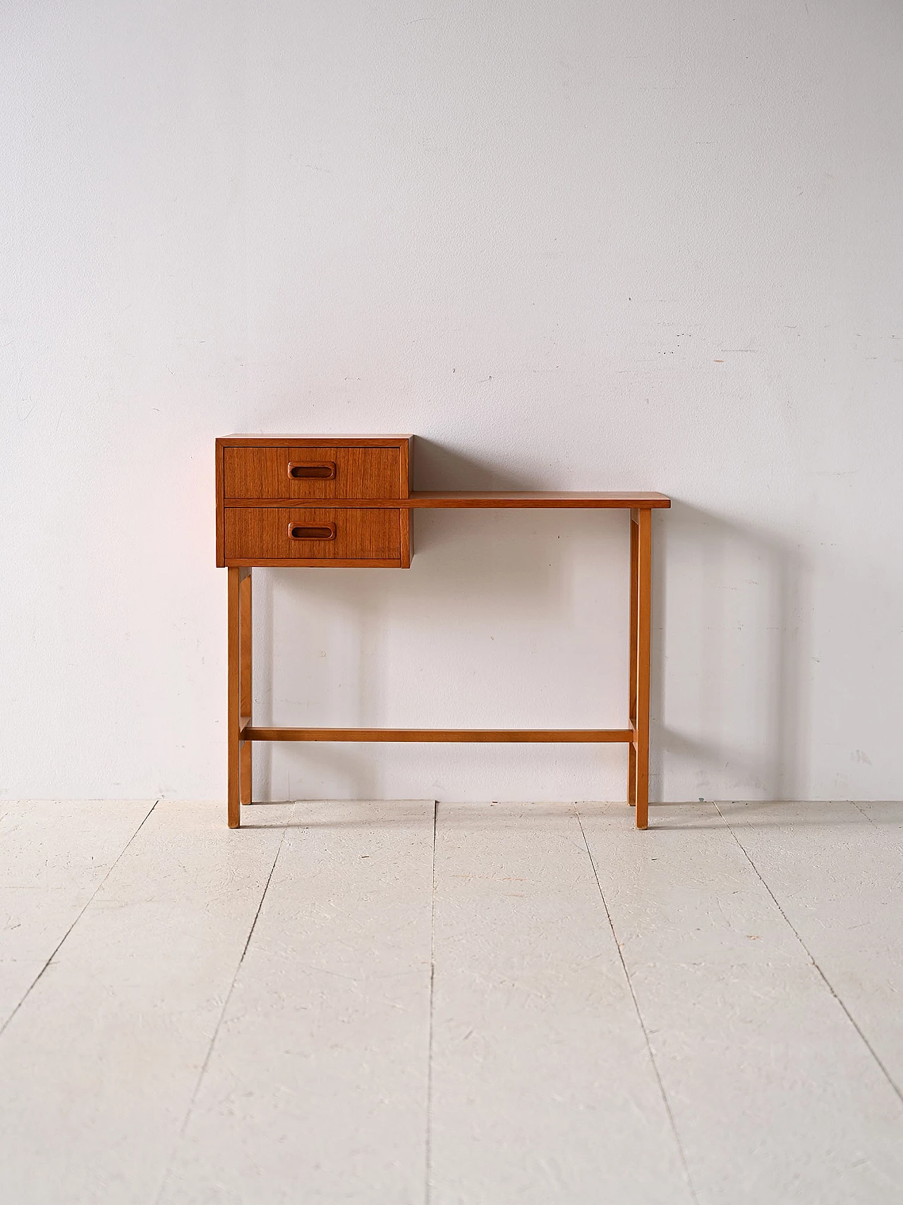 Teak console with two drawers, 1960s 2