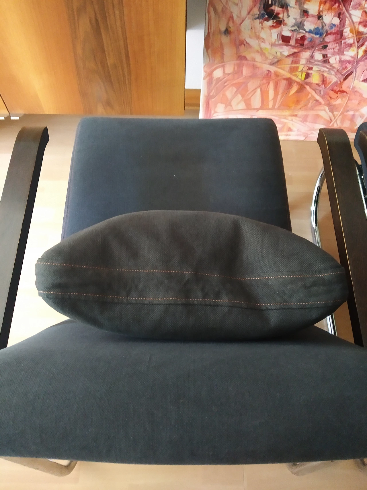 Coppia di poltrone Gipsy in tessuto antracite di Felicerossi 23