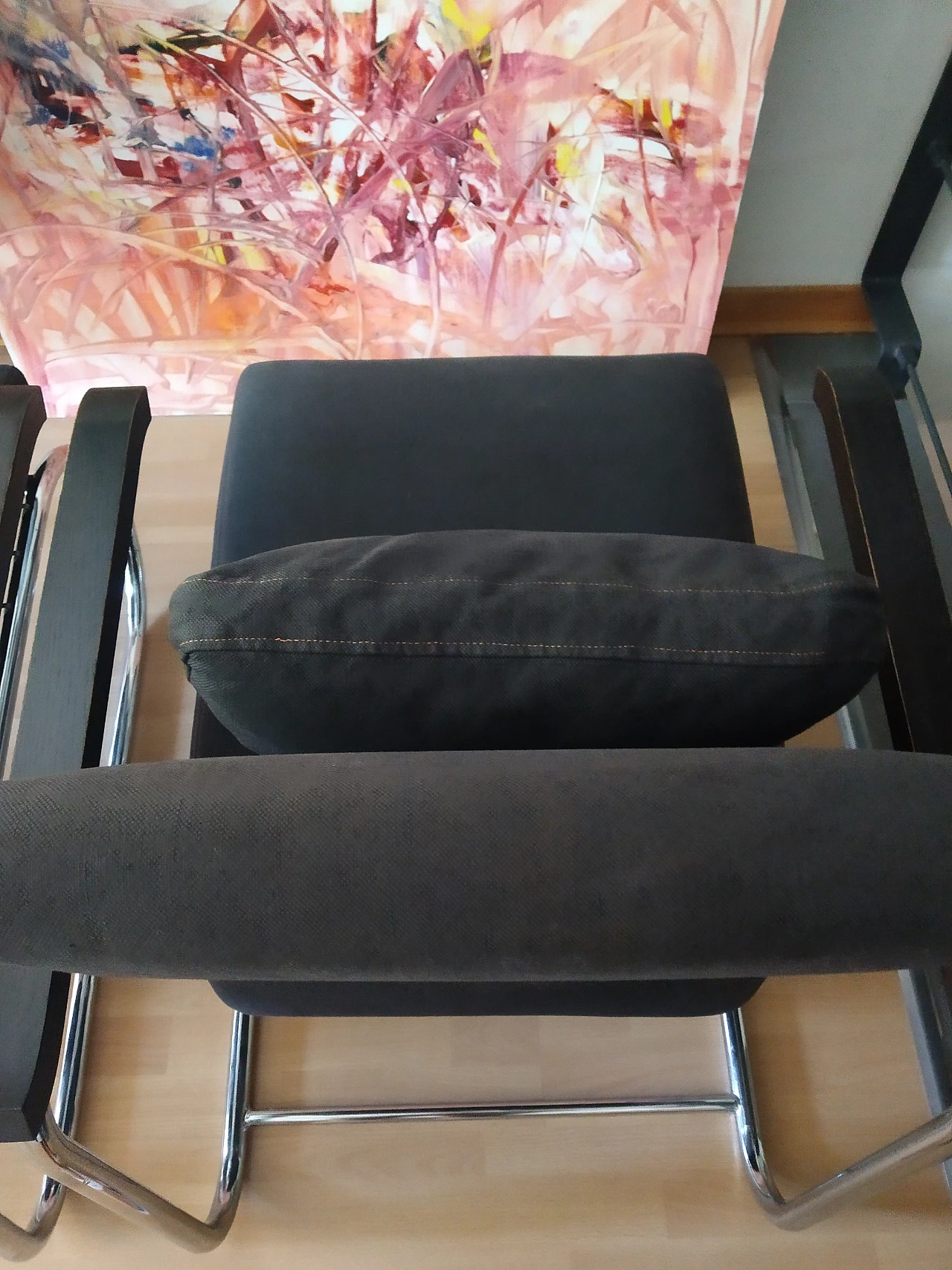 Coppia di poltrone Gipsy in tessuto antracite di Felicerossi 24