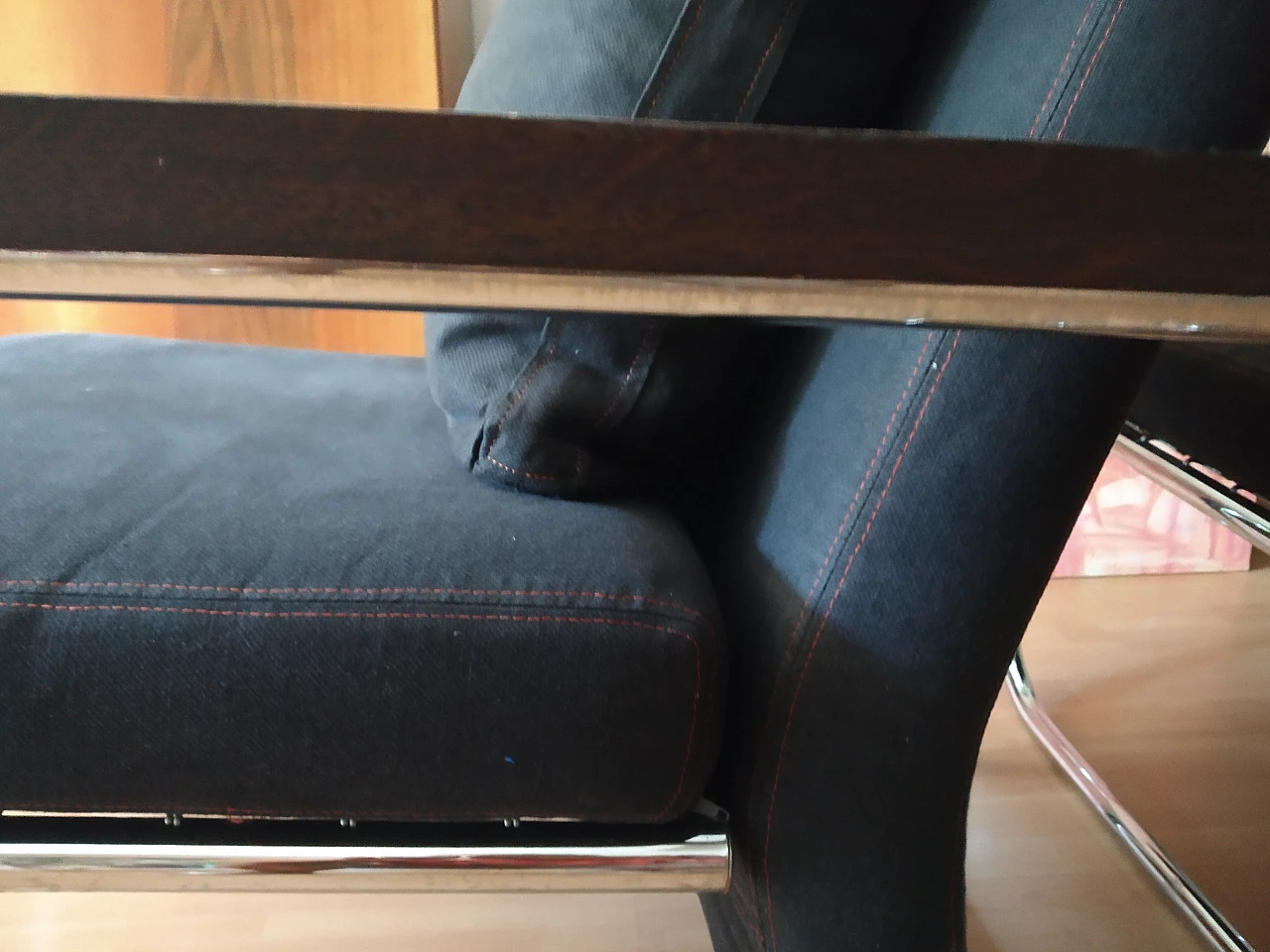 Coppia di poltrone Gipsy in tessuto antracite di Felicerossi 36